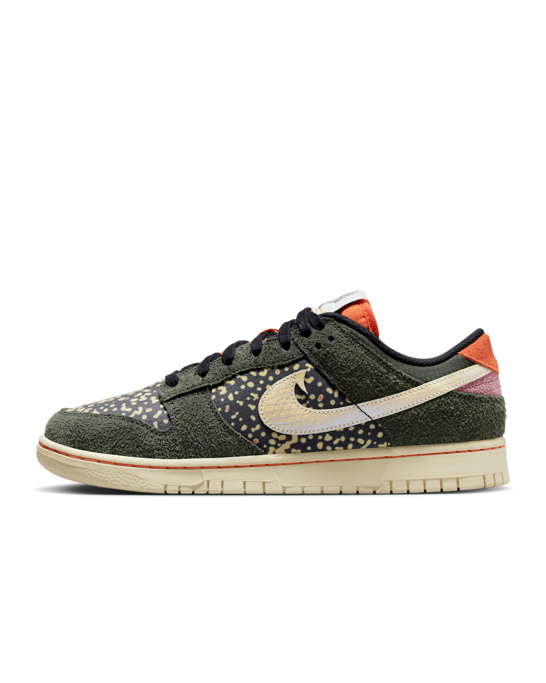 Nike Dunk Low Retro SE 2 Men's Shoes - Sequoia/Safety Orange/Desert Berry/Alabaster