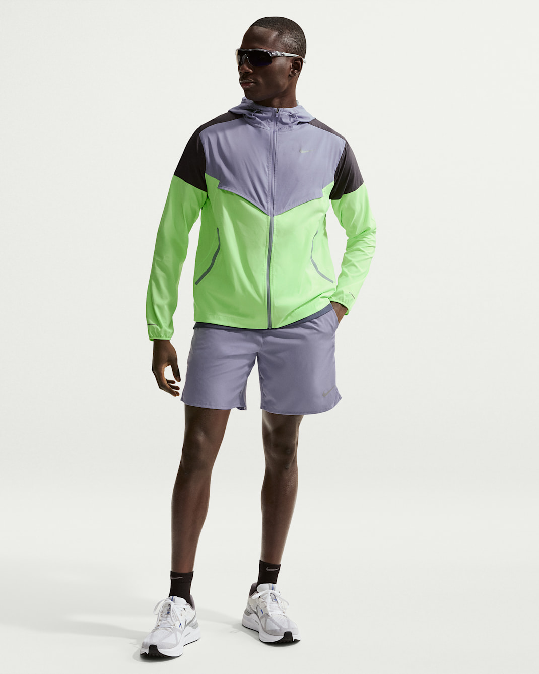 Nike Challenger Dri-FIT hardloopshorts met binnenbroek voor heren (18 cm) - Iron Purple/Iron Purple