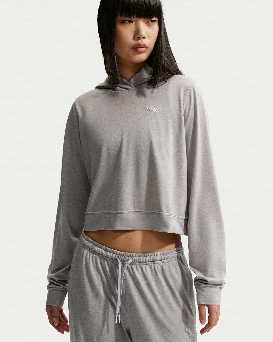Nike Sportswear Chill Knit Women's Lightweight Hoodie - Dark Grey Heather/Chalk