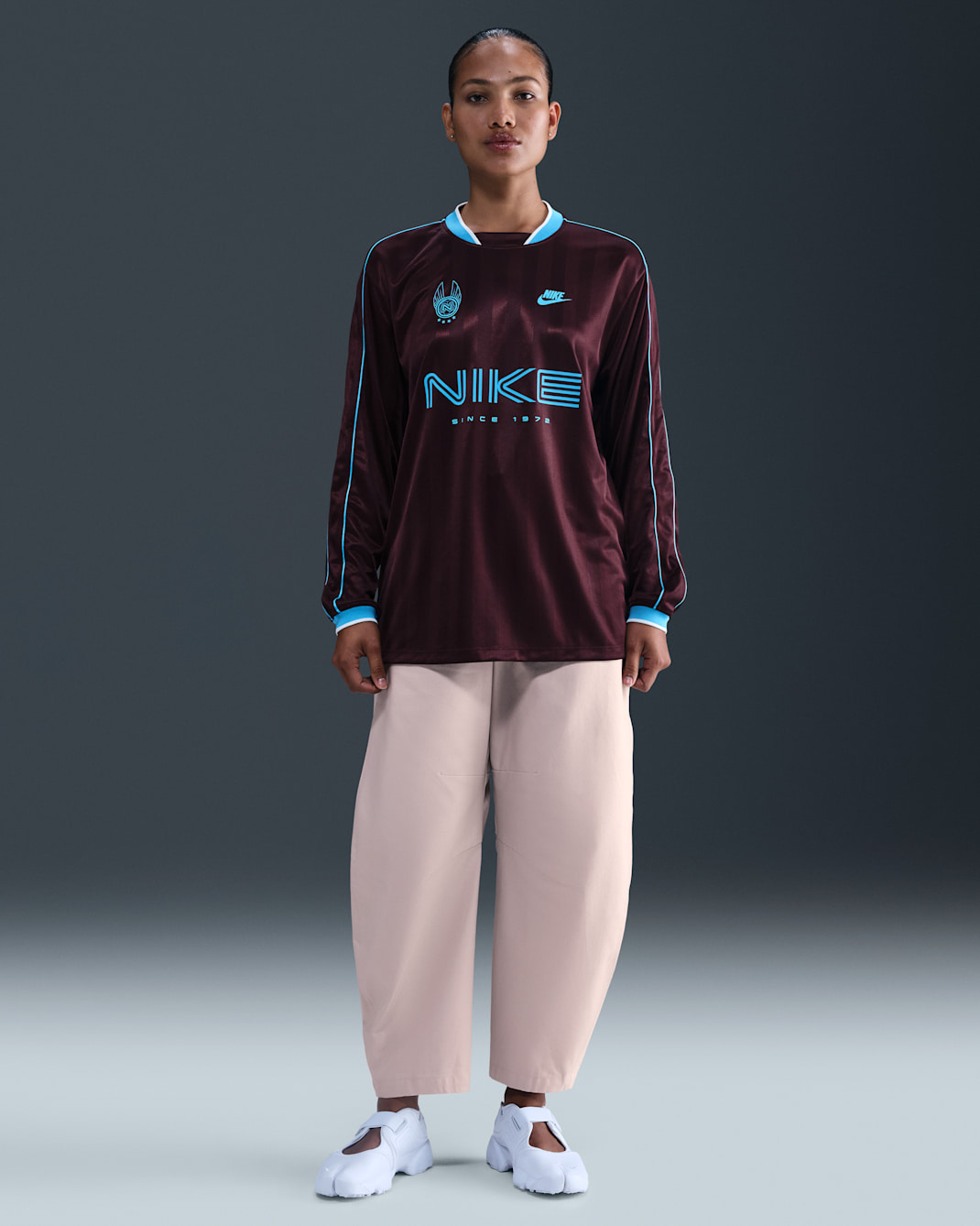 Pantalones entubados para mujer Nike Sportswear - Rojo sedimento/Vela