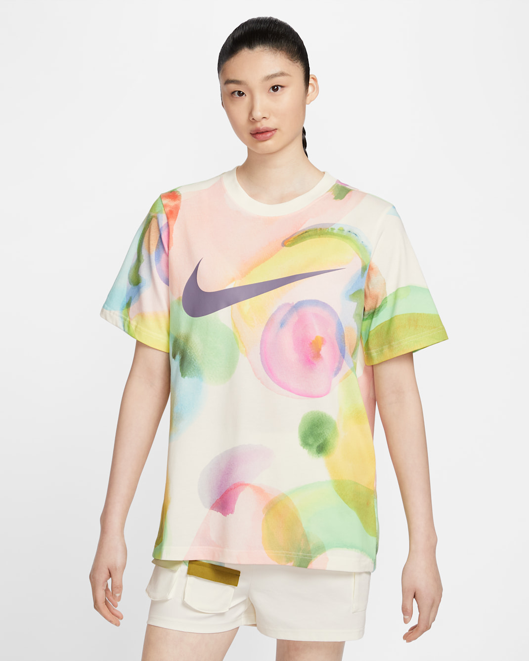 Nike Sportswear Essential Women's Printed T-Shirt - Sail