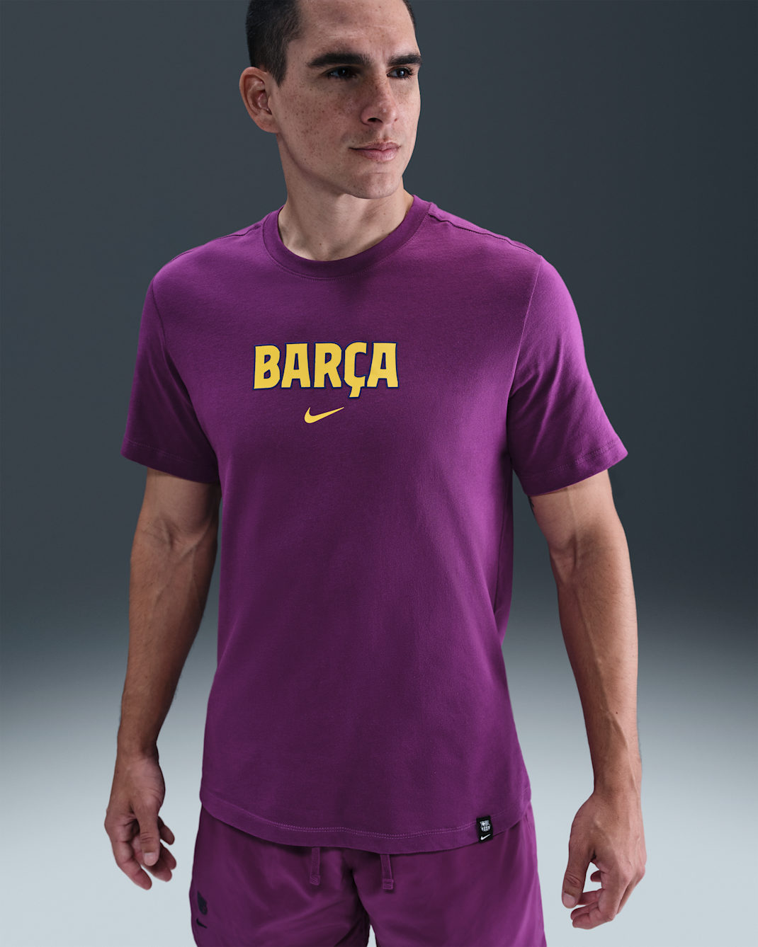 FC Barcelona Men's Nike Soccer T-Shirt - Bright Grape