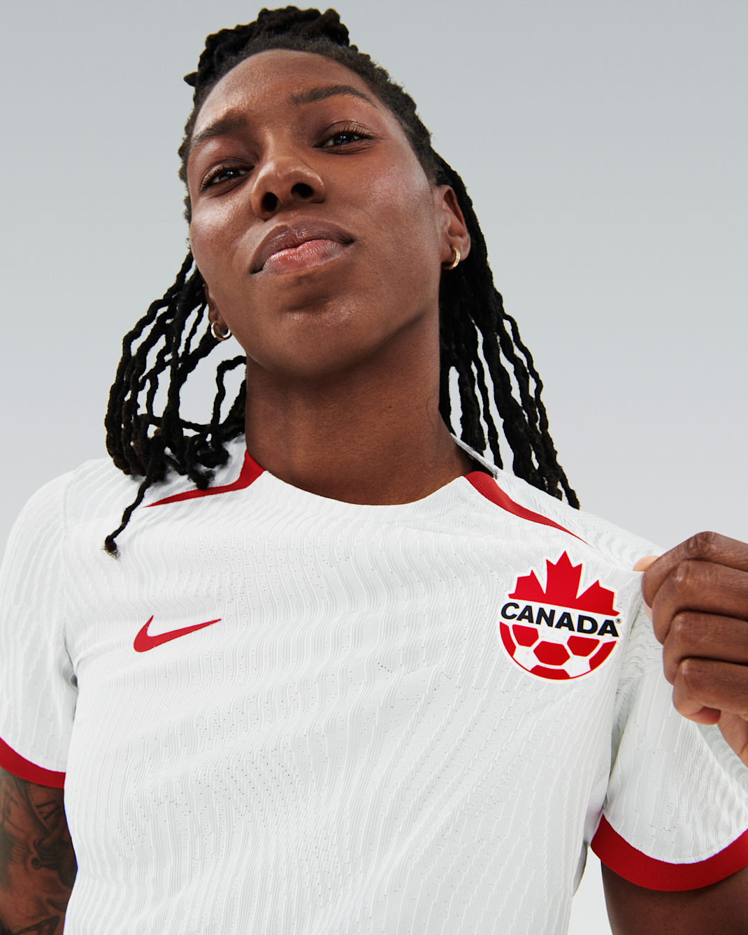 Canada 2023 Stadium Away Women's Nike Dri-FIT Soccer Jersey - University Red