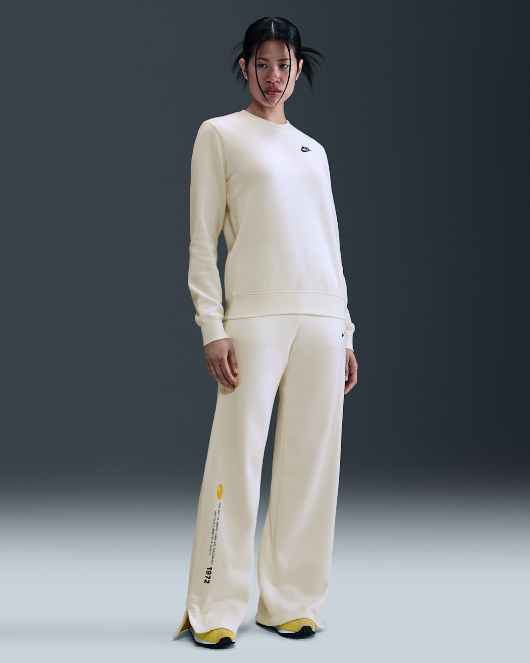Nike Sportswear Women's Wide-Leg Trousers - Sail/Black