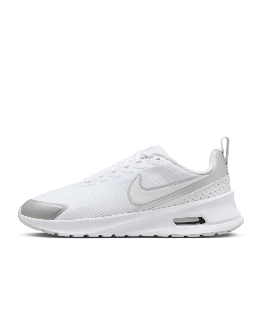 Nike Air Max Nuaxis Women's Shoes - White/Pure Platinum/Metallic Silver/White