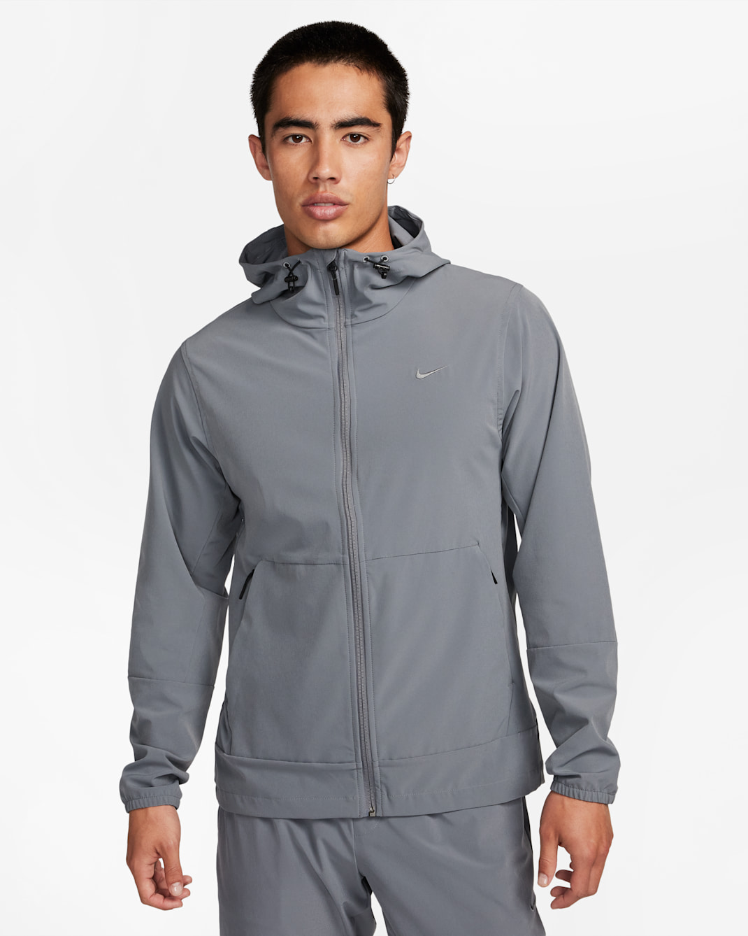 ナイキ レペル アンリミテッド メンズ ウォーターレペレント フーデッド バーサタイル ジャケット - スモークグレー/ブラック/スモークグレー