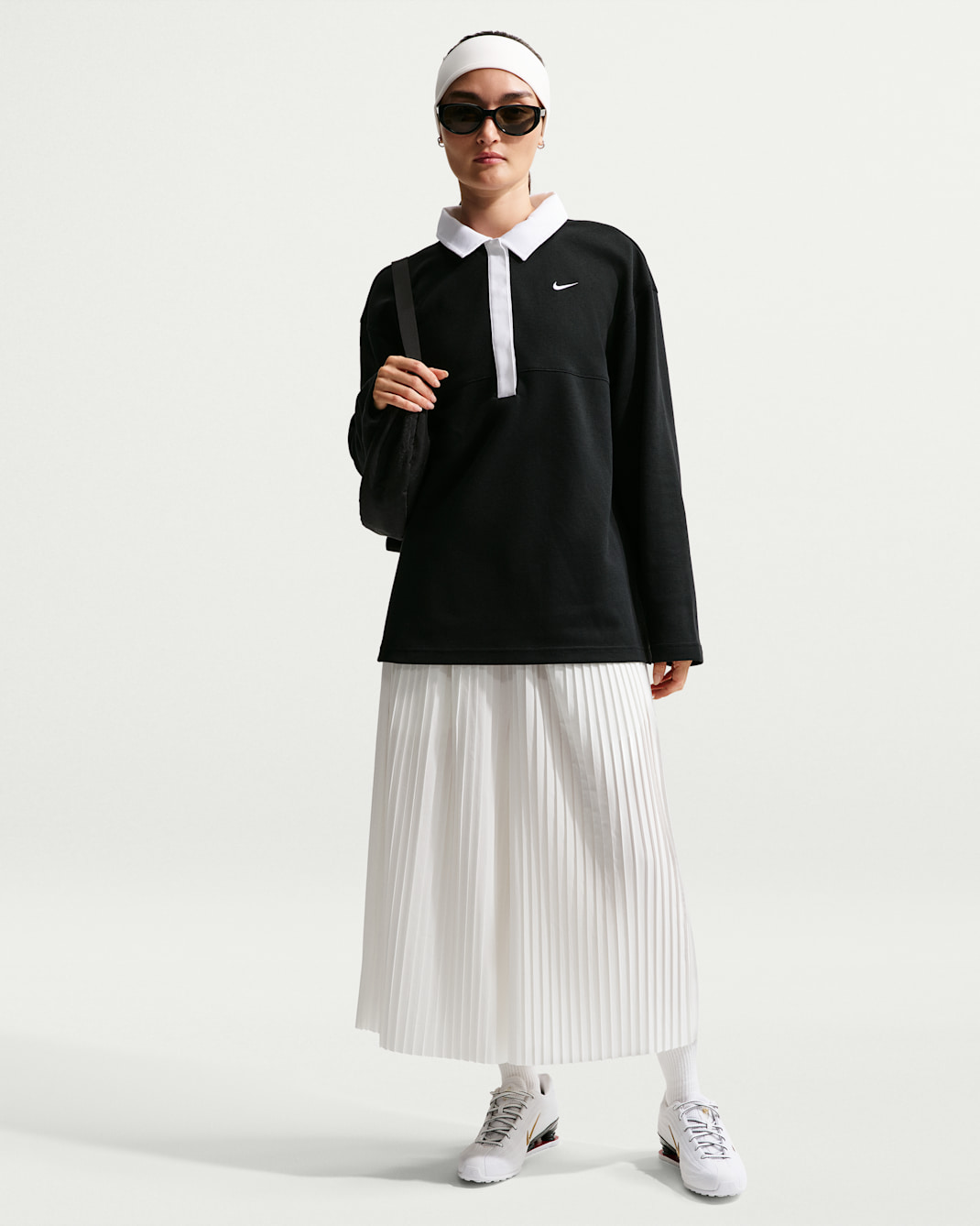 Nike Sportswear oversized culottebroek met middelhoge taille voor dames - Sail/Sail