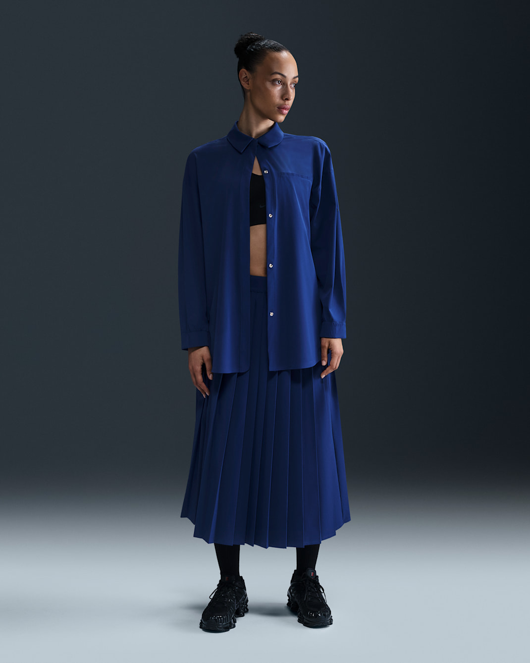 Nike 24.7 PerfectStretch Women's Dri-FIT Pleated Skirt - Deep Royal Blue/Blue Void