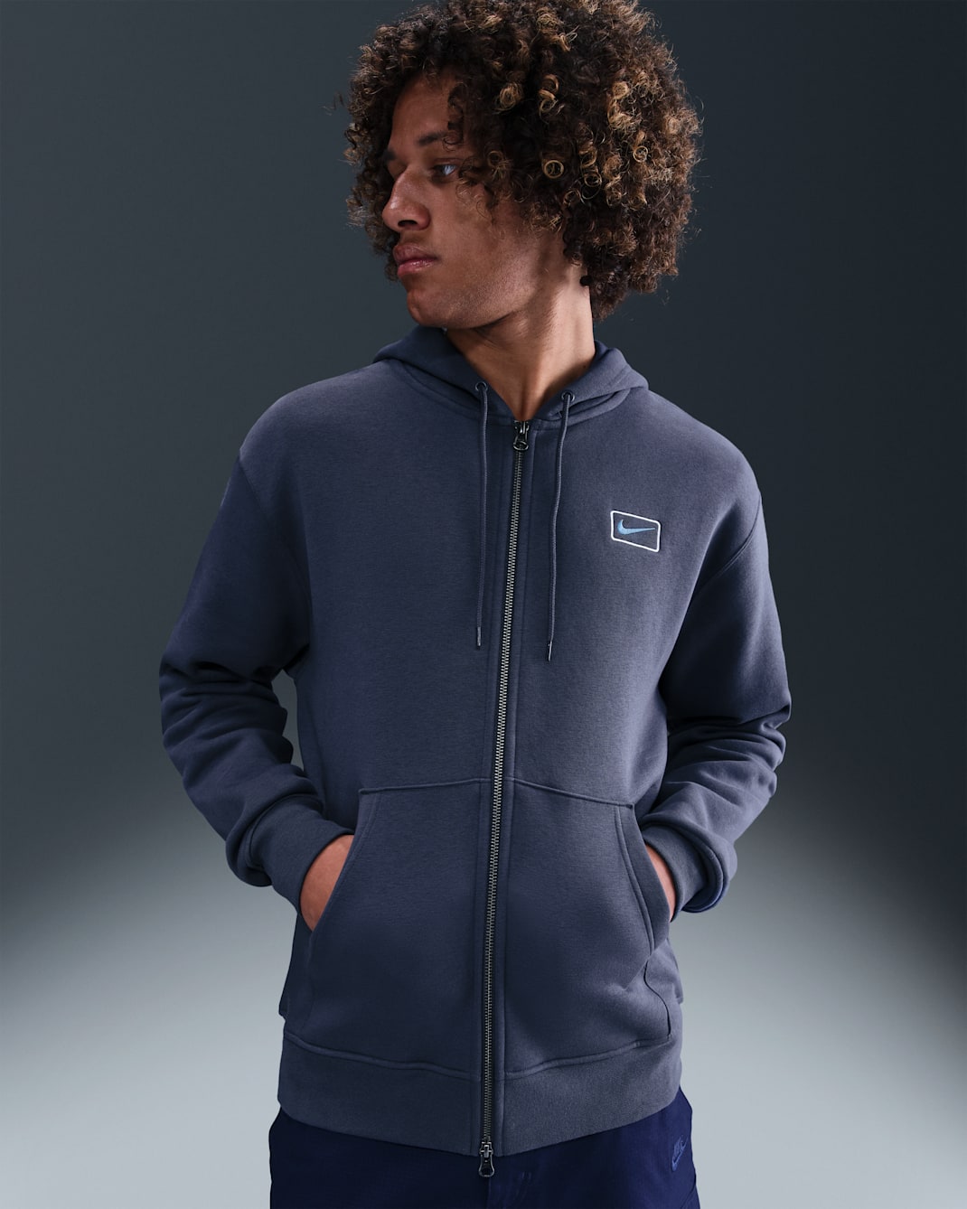 Nike Sportswear Men's Full-Zip Hoodie - Thunder Blue