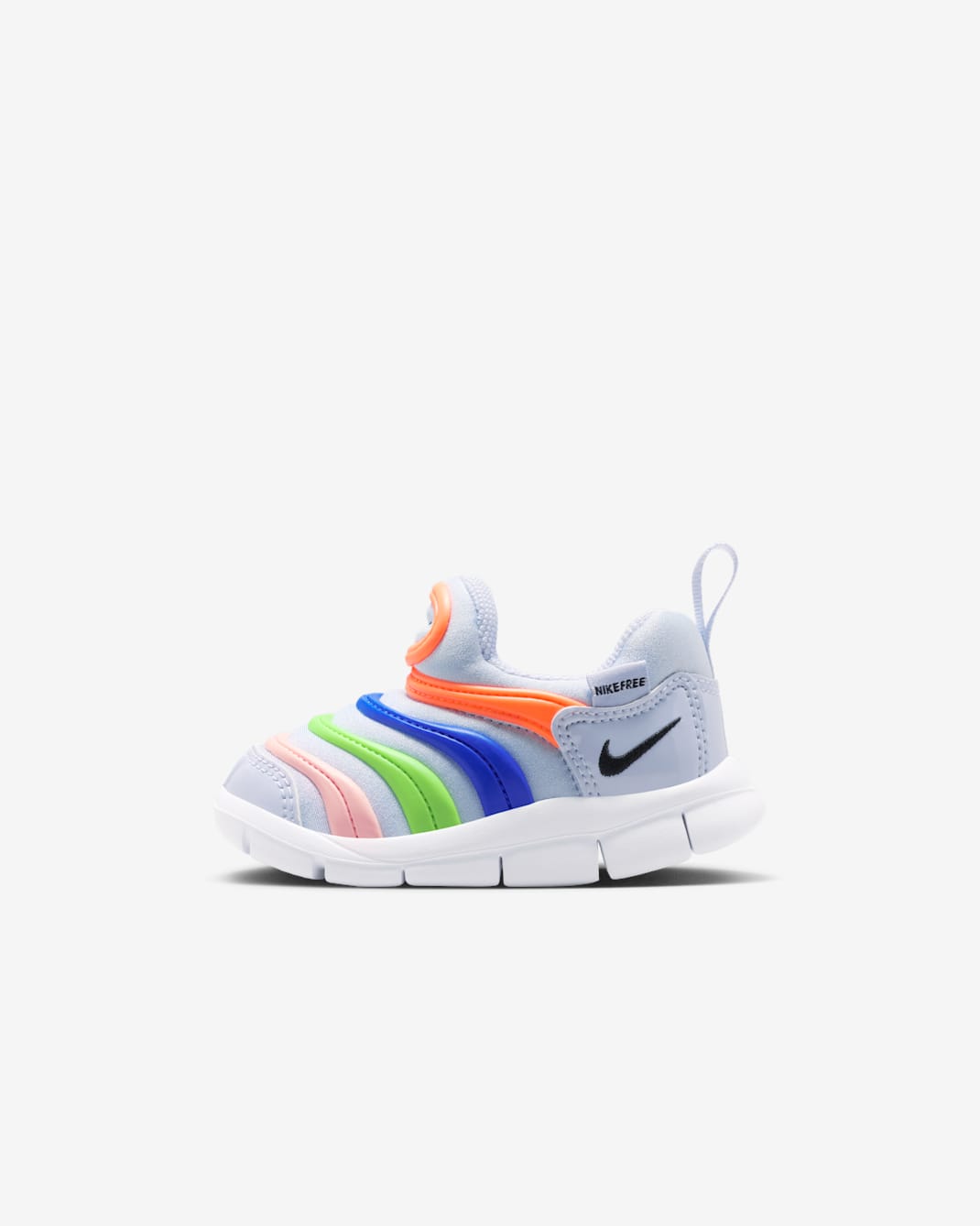 나이키 다이나모 프리 베이비 신발 - 고스트/토탈 오렌지/레이서 블루/블랙
