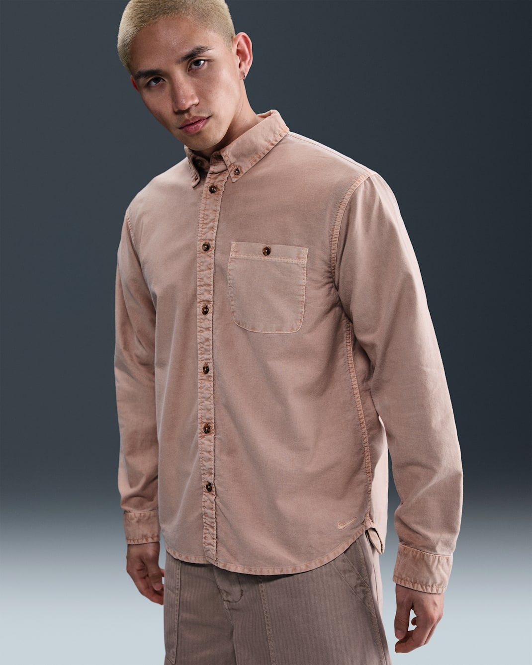 ナイキ ライフ メンズ オックスフォード シャツ - ヘンプ/ヘンプ