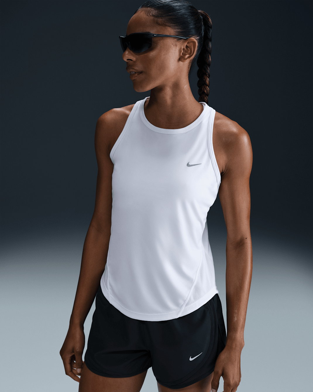 Nike Tempo Camiseta de tirantes de running Dri-FIT - Mujer - Blanco