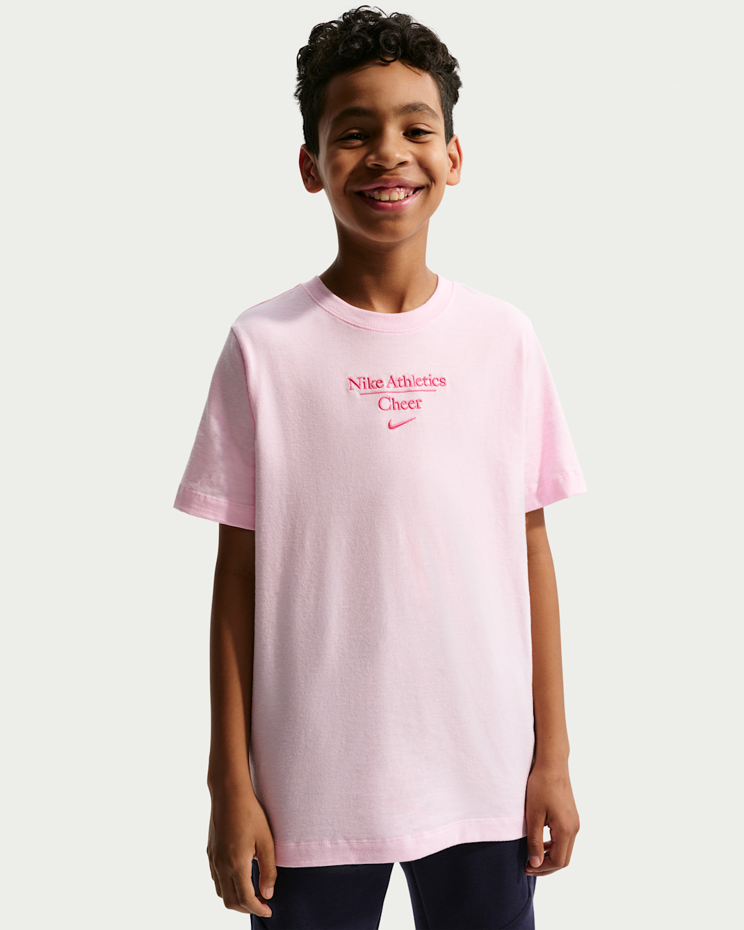 Nike Cheer Big Kids’ T-Shirt - Pink Foam