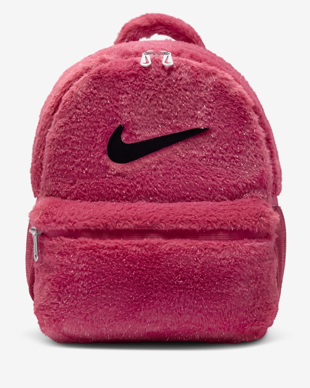 Nike Older Kids' Faux Fur Backpack (11L) - Sweet Beet/Sweet Beet/Cave Purple