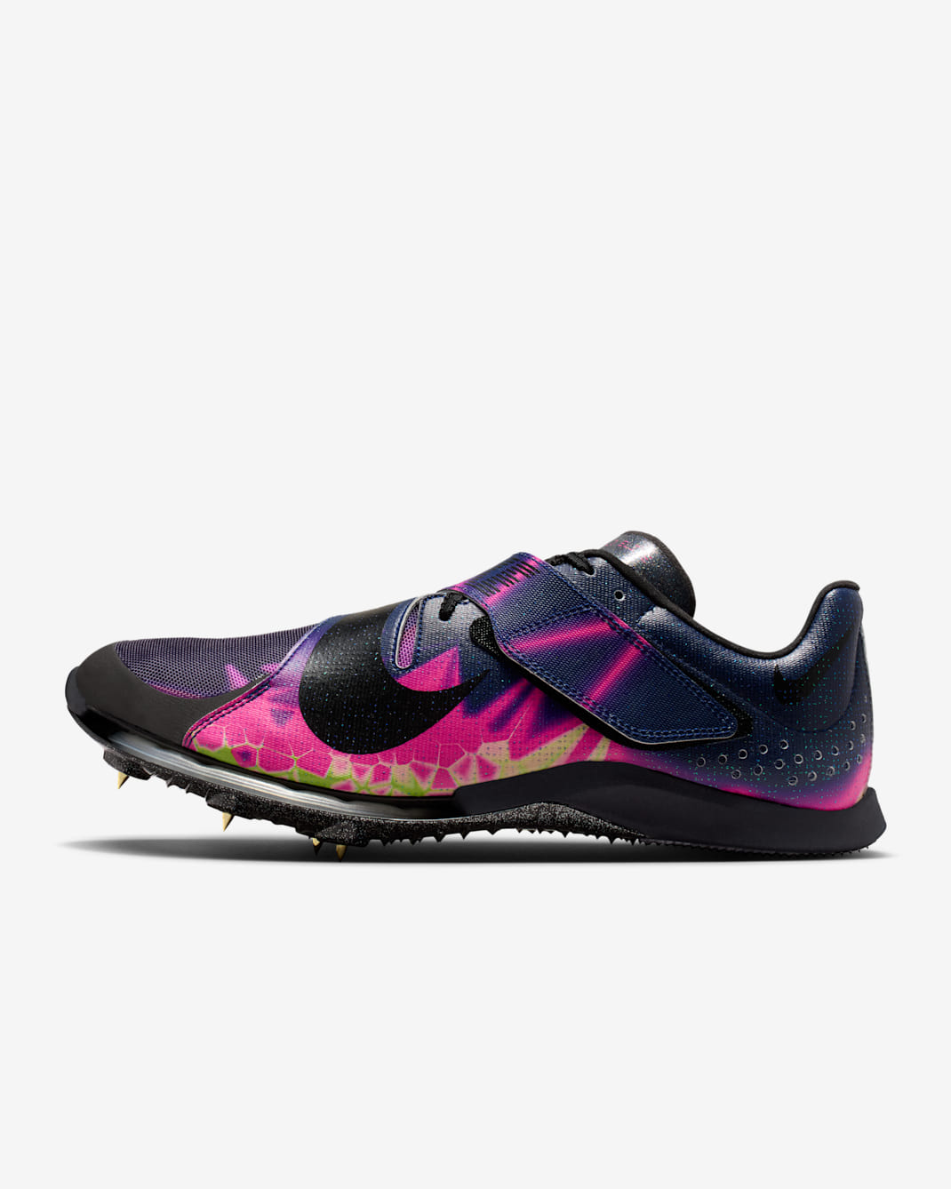 Pointes de saut Nike Long Jump Elite - Pink Blast/Blue Void/Electric Green/Noir