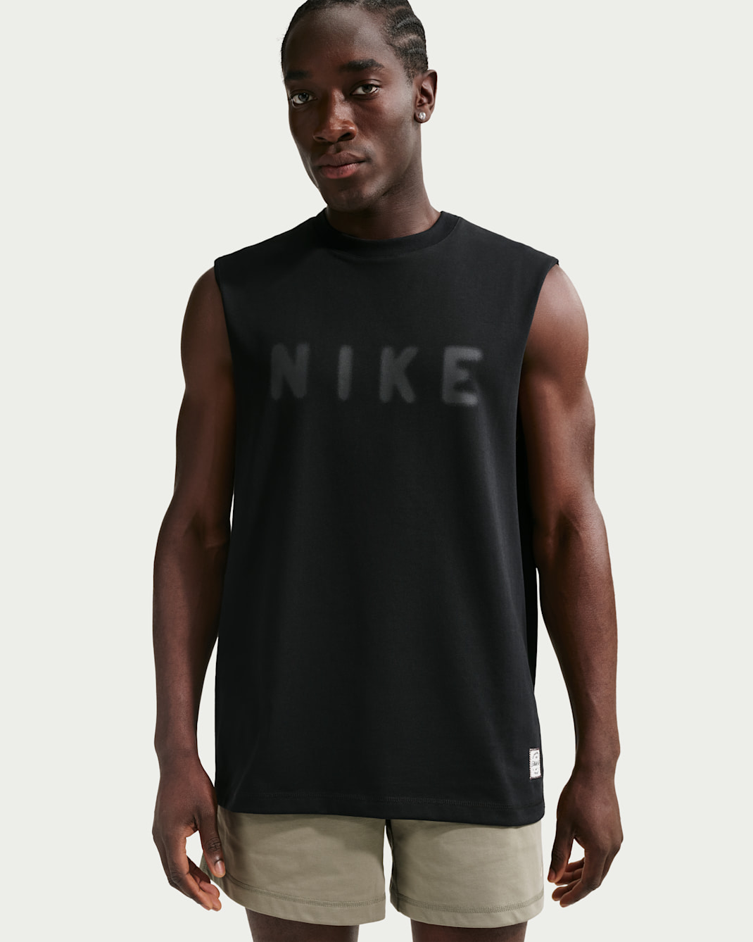 Playera de entrenamiento sin mangas N.A.C. Dri-FIT para hombre Nike - Negro/Negro