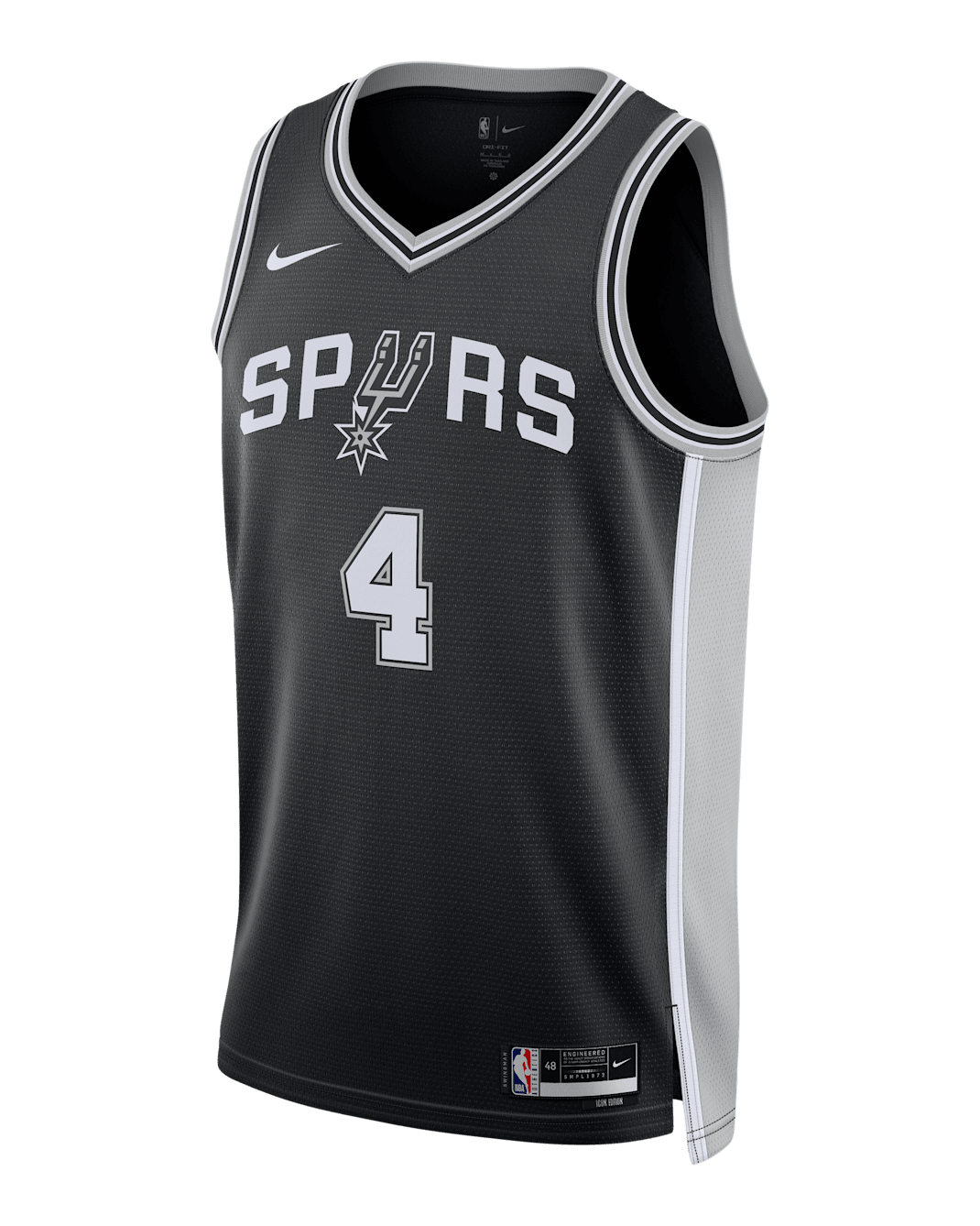 San Antonio Spurs Icon Edition Men's Nike Dri-FIT NBA Swingman Jersey - Black