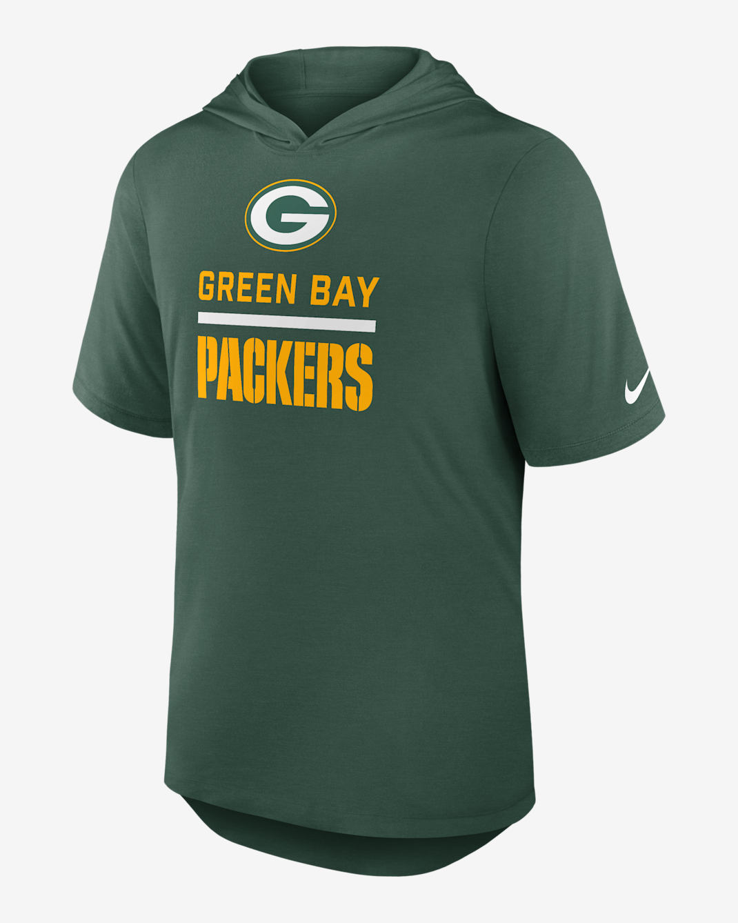Green Bay Packers Men's Nike Dri-FIT NFL Hooded T-Shirt - Green