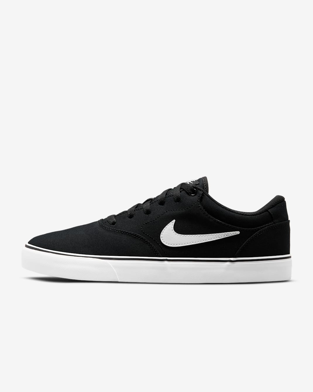 Nike SB Chron 2 Canvas Skate Shoe - Black/Black/White