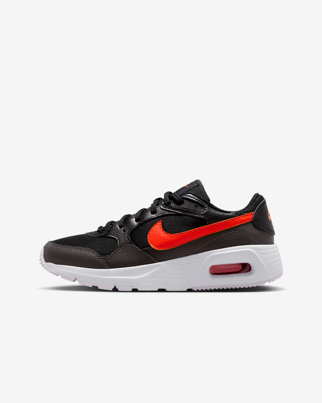 Tenis para niños grandes Nike Air Max SC - Negro/Ceniza medio/Naranja team