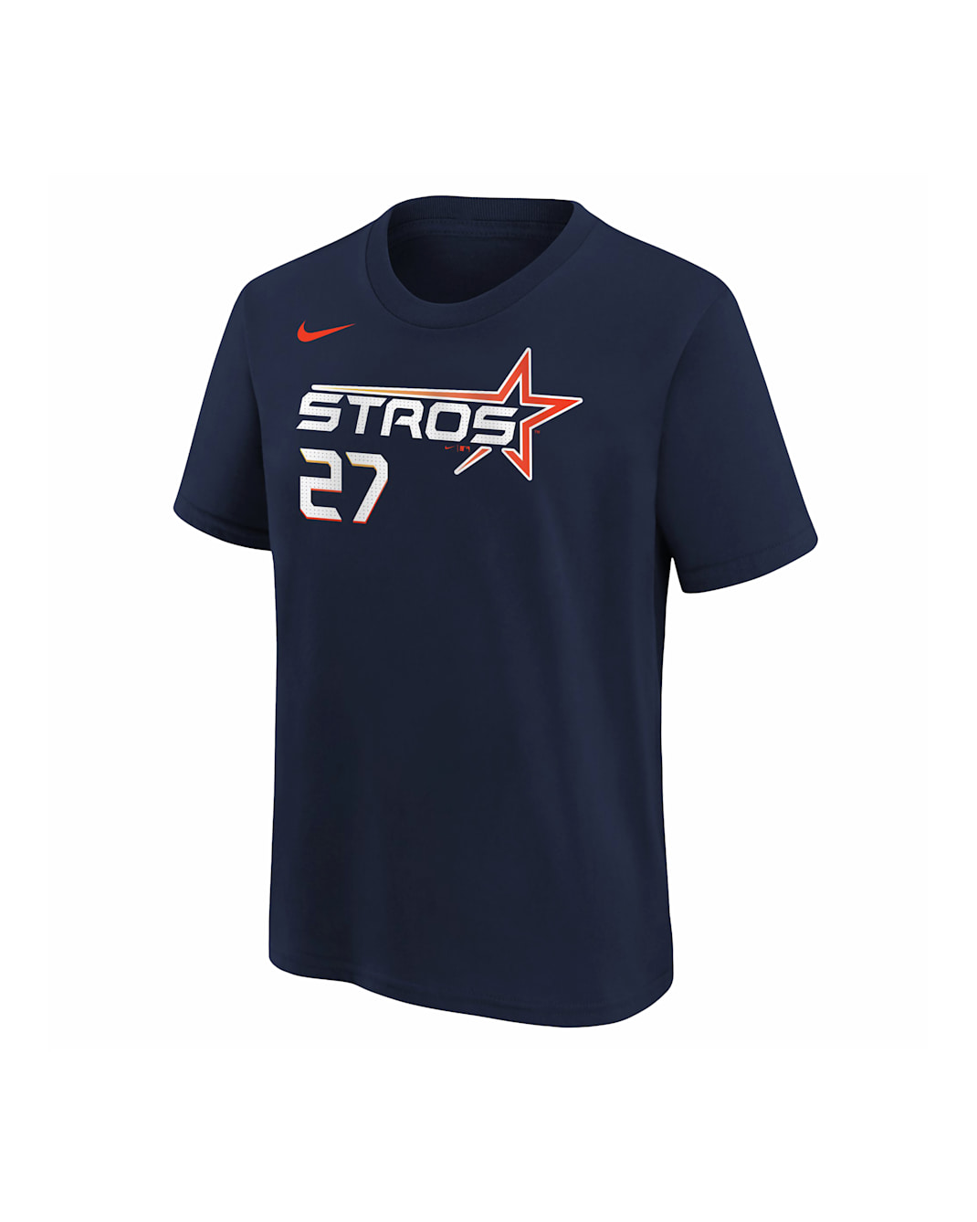 Playera Nike de la MLB para niños talla grande Houston Astros Jose Altuve City Connect - Azul marino
