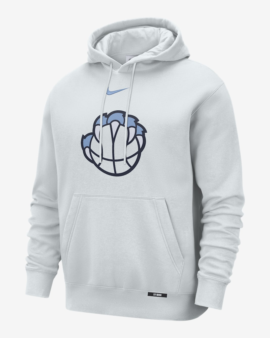 Memphis Grizzlies City Edition Men's Nike Club Hoodie - Pure Platinum