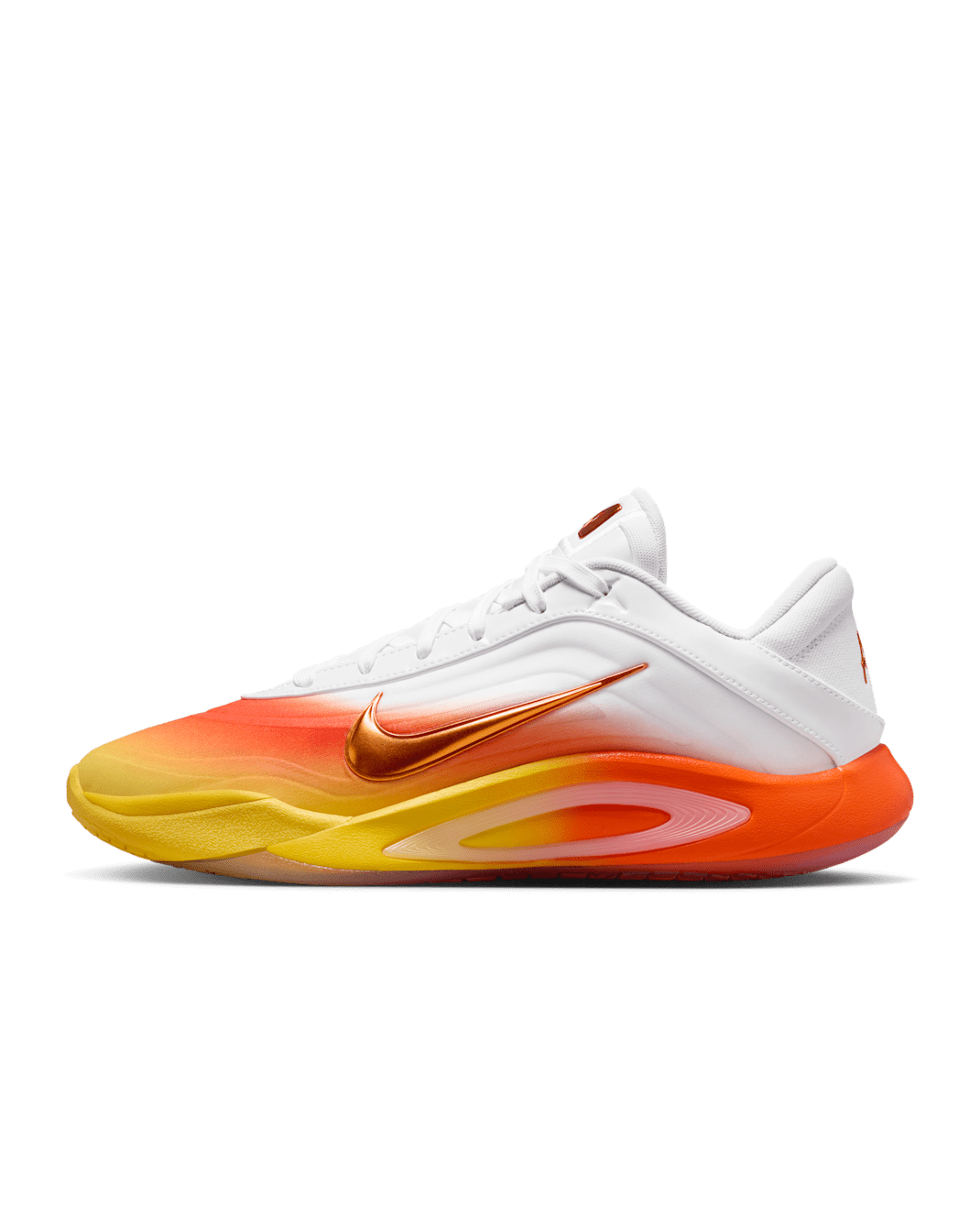 A'One "Candy Corn Queen" A'ja Wilson Basketball Shoes - White/Chrome Yellow/Safety Orange