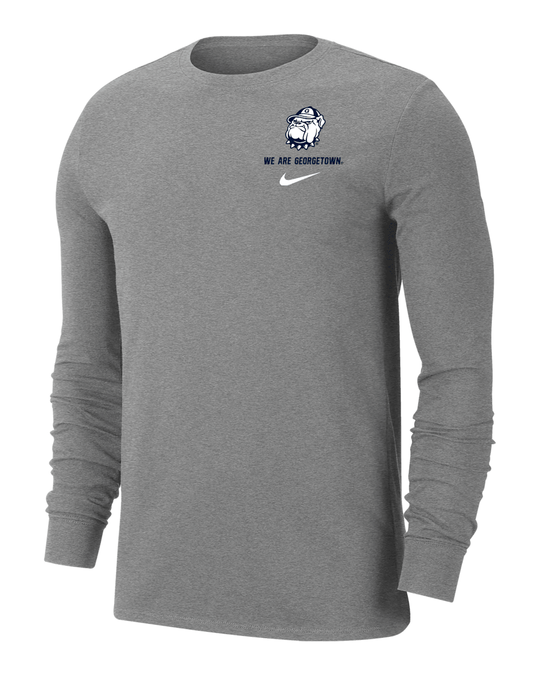 Nike College Dri-FIT (Georgetown) Men's Long-Sleeve T-Shirt - Dark Grey Heather