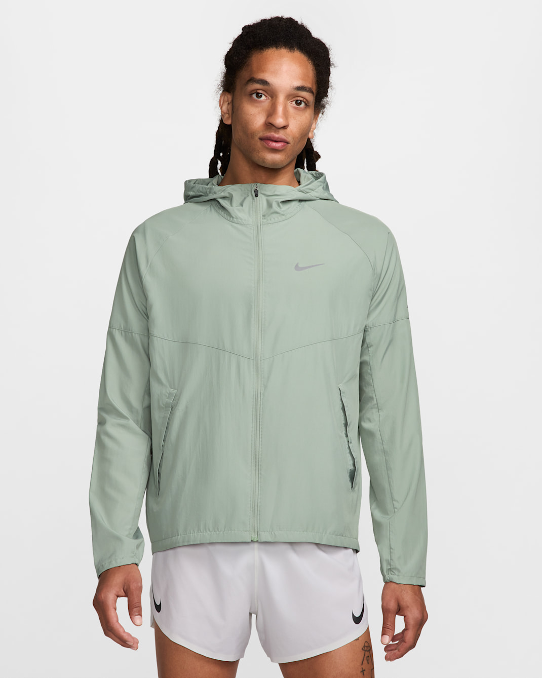 Chamarra de correr Repel para hombre Nike Miler - Horizonte jade/Horizonte jade
