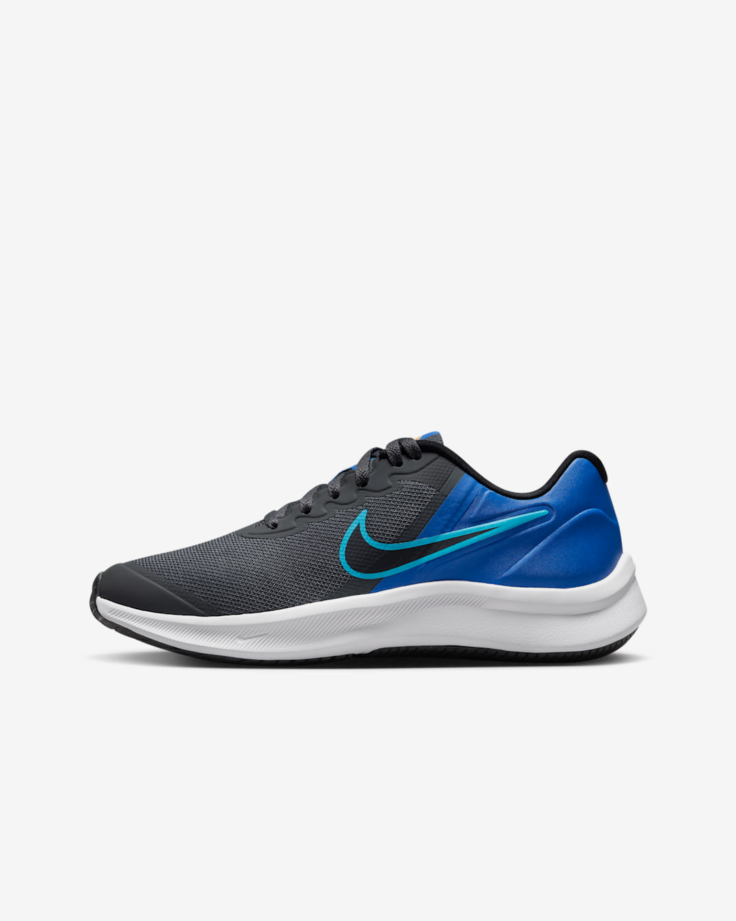 Calzado de running en carretera para niños grandes Nike Star Runner 3 - Gris hierro/Azul relámpago/Azul carrera/Negro