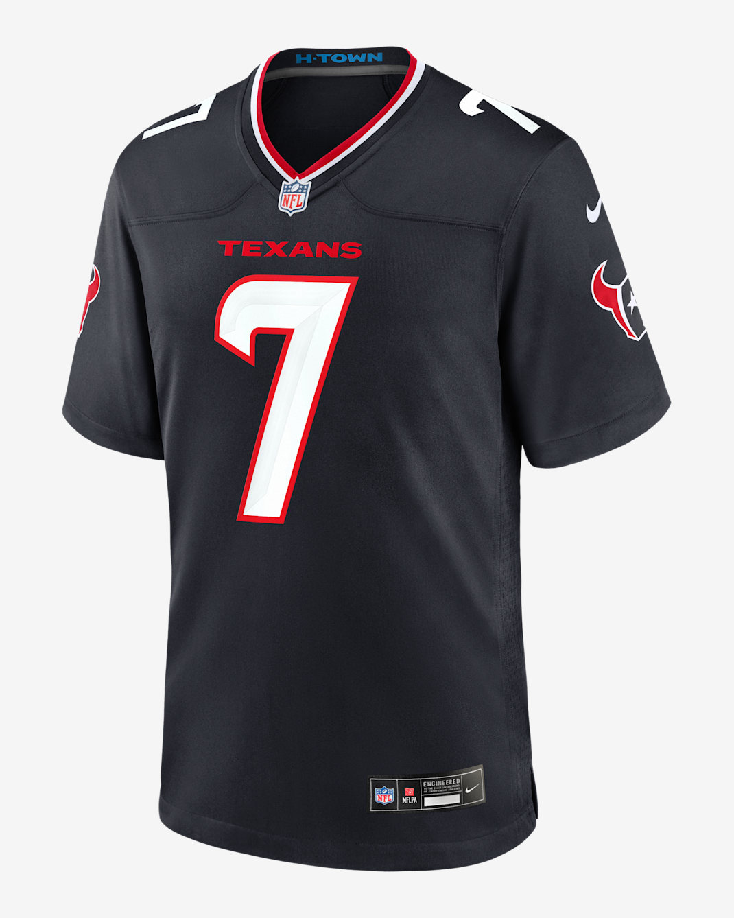 C.J. Jersey de fútbol americano Nike de la NFL Game para hombre Stroud Houston Texans - Azul marino