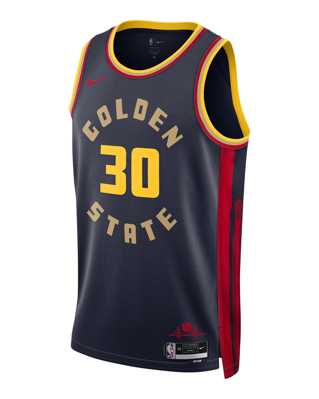 Stephen Curry Golden State Warriors 2024/25 City Edition Men's Nike Dri-FIT NBA Swingman Jersey - College Navy