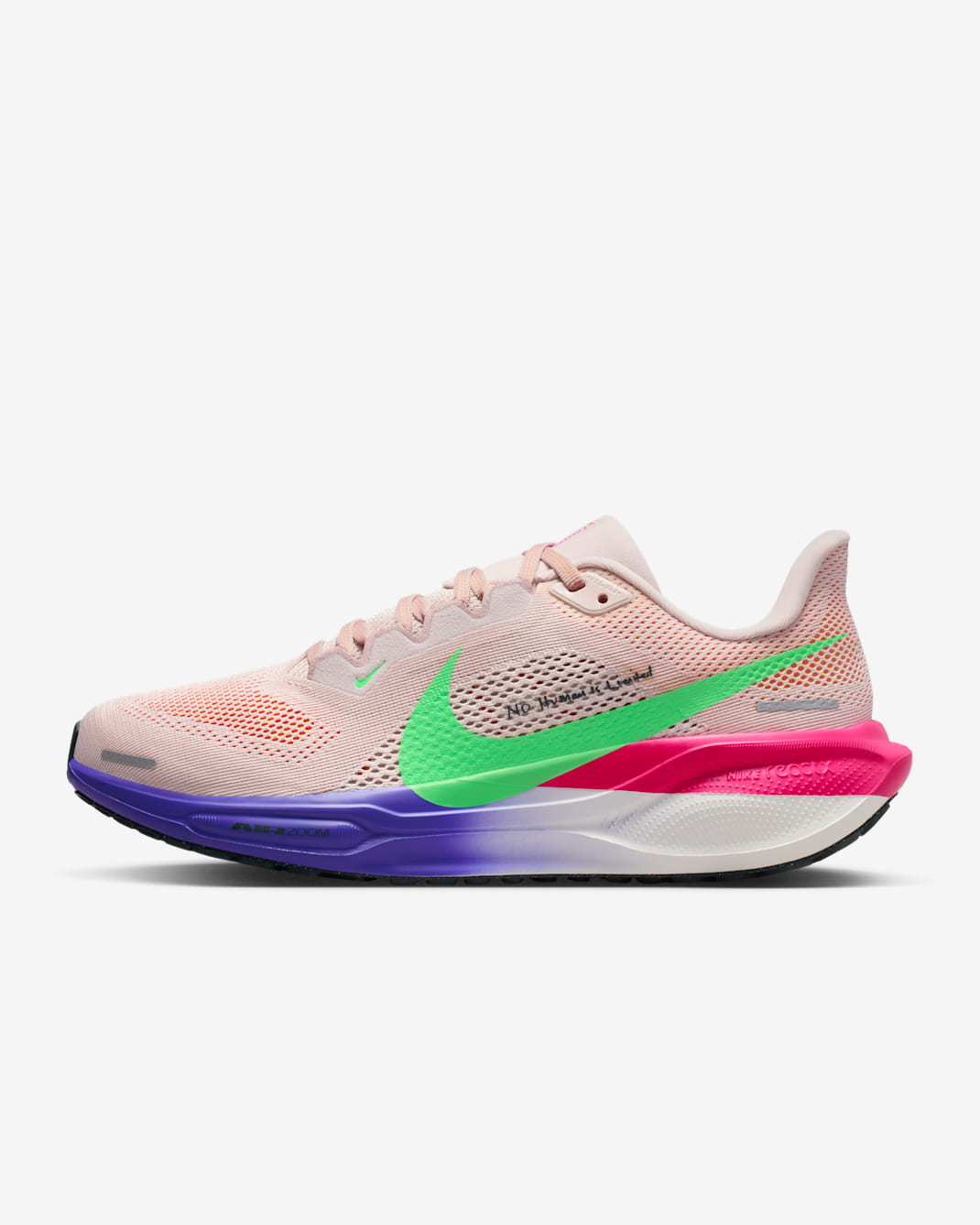 Nike Pegasus 41 "Eliud Kipchoge" Straßenlaufschuh (Damen) - Silt Red/Persian Violet/Fire Pink/Green Shock