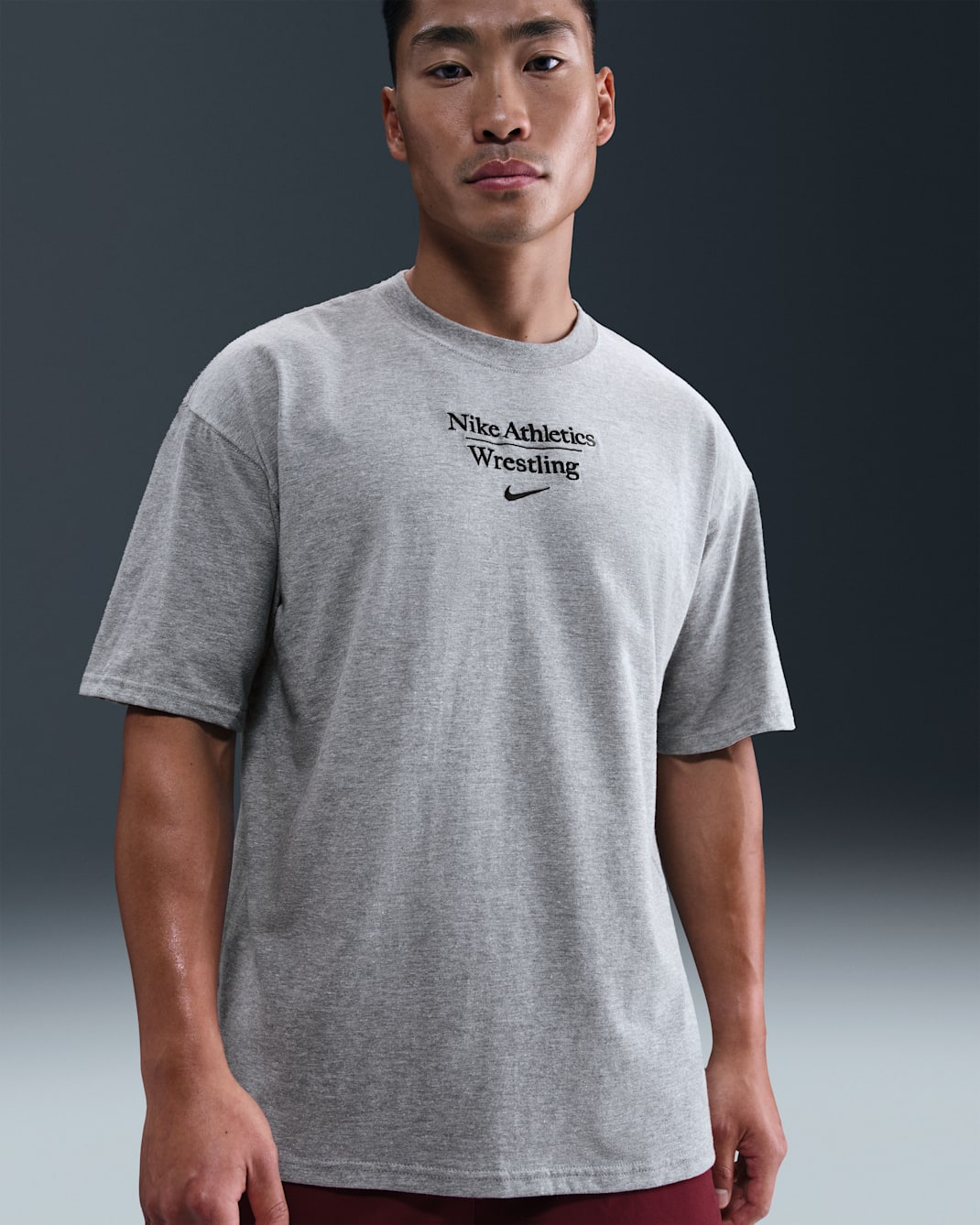 Nike Wrestling Men's Max90 T-Shirt - Dark Grey Heather