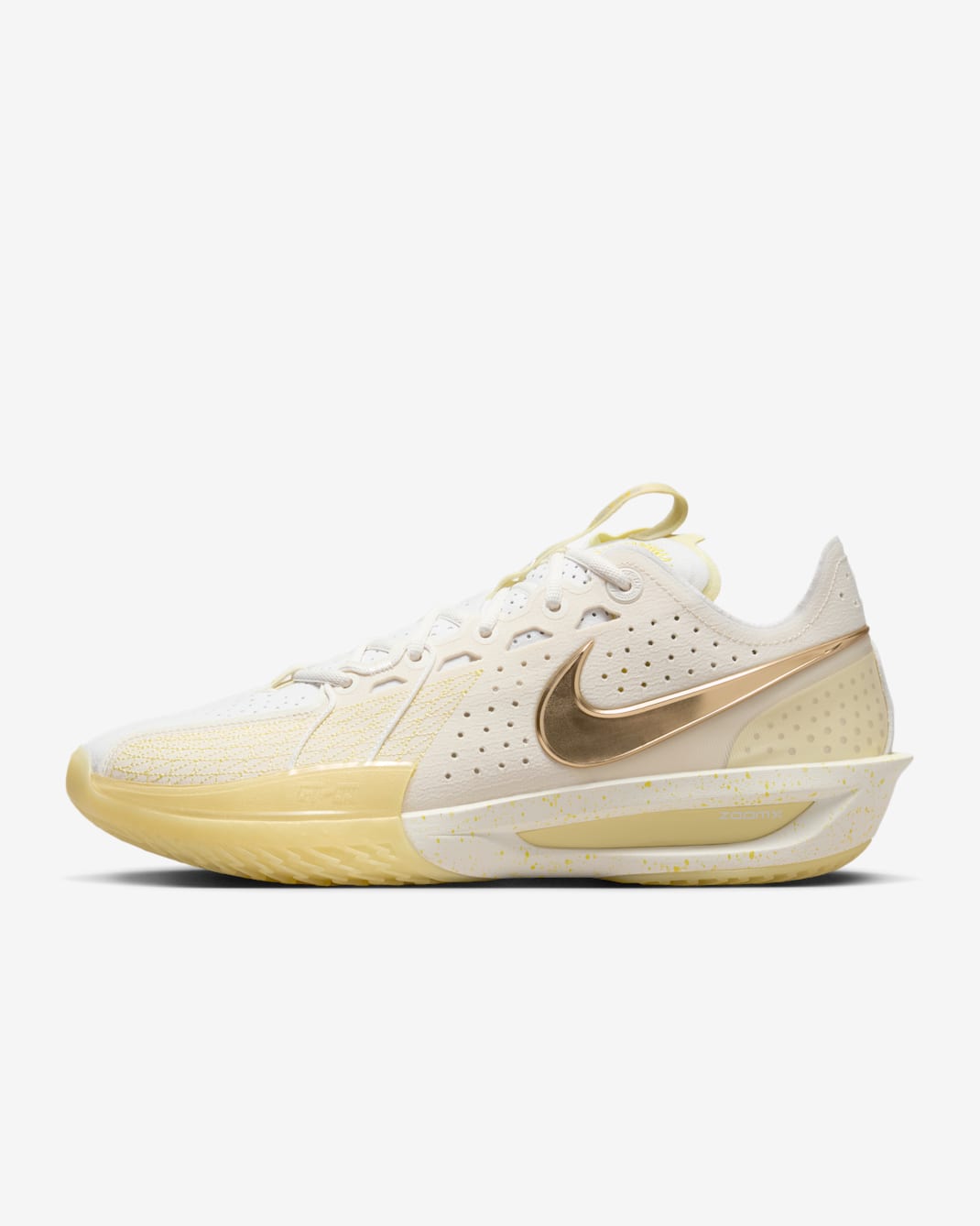 Nike G.T. Cut 3 'Jordan Poole' EP Basketball Shoes - Pale Ivory/Sail/Alabaster/Metallic Gold