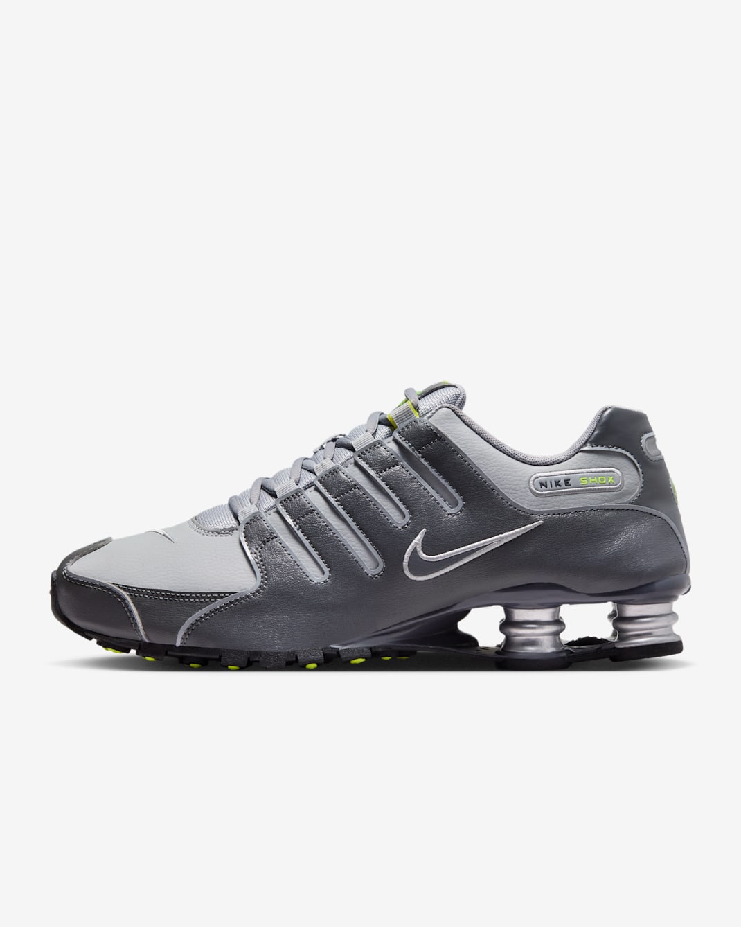 Nike Shox NZ sko til herre - Dark Grey/Wolf Grey/Volt/Dark Grey