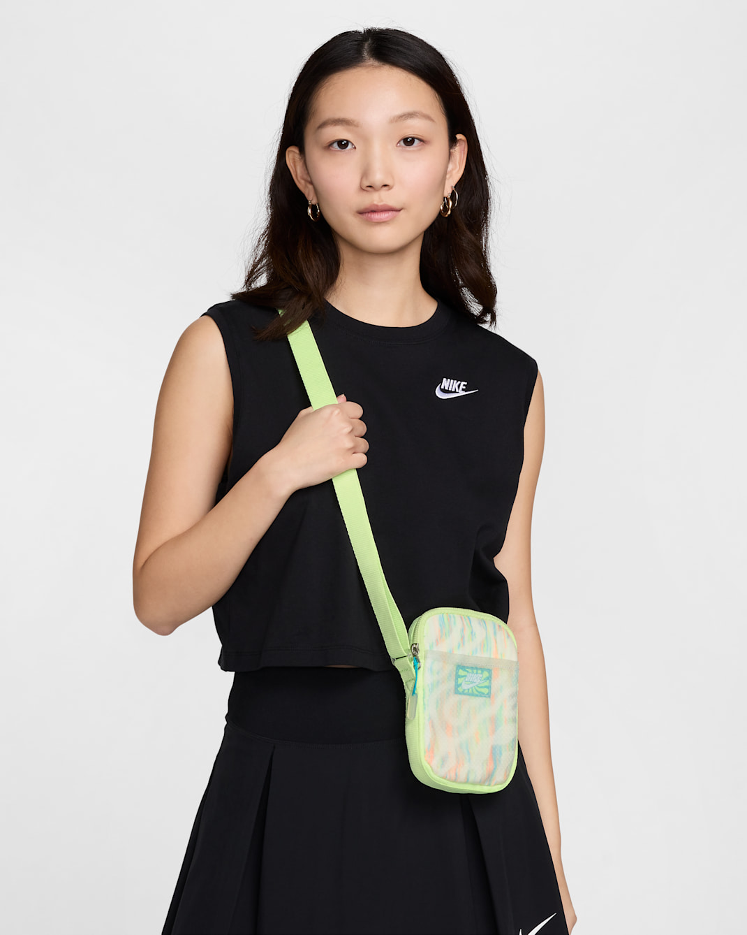 Nike Heritage Crossbody Bag (Small, 1L) - Barely Volt/White/Dusty Cactus
