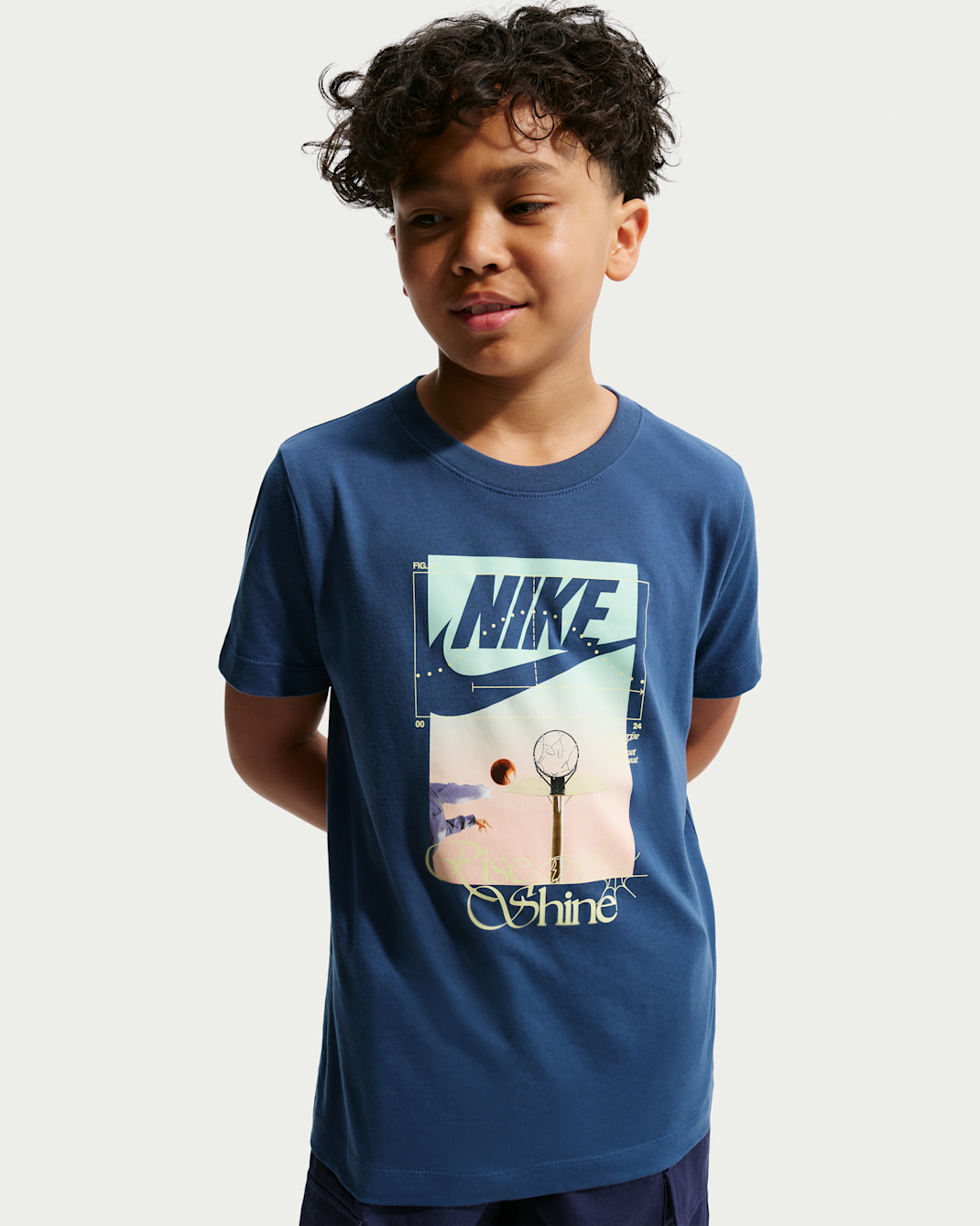 Nike Sportswear Big Kids' T-Shirt - Mystic Navy