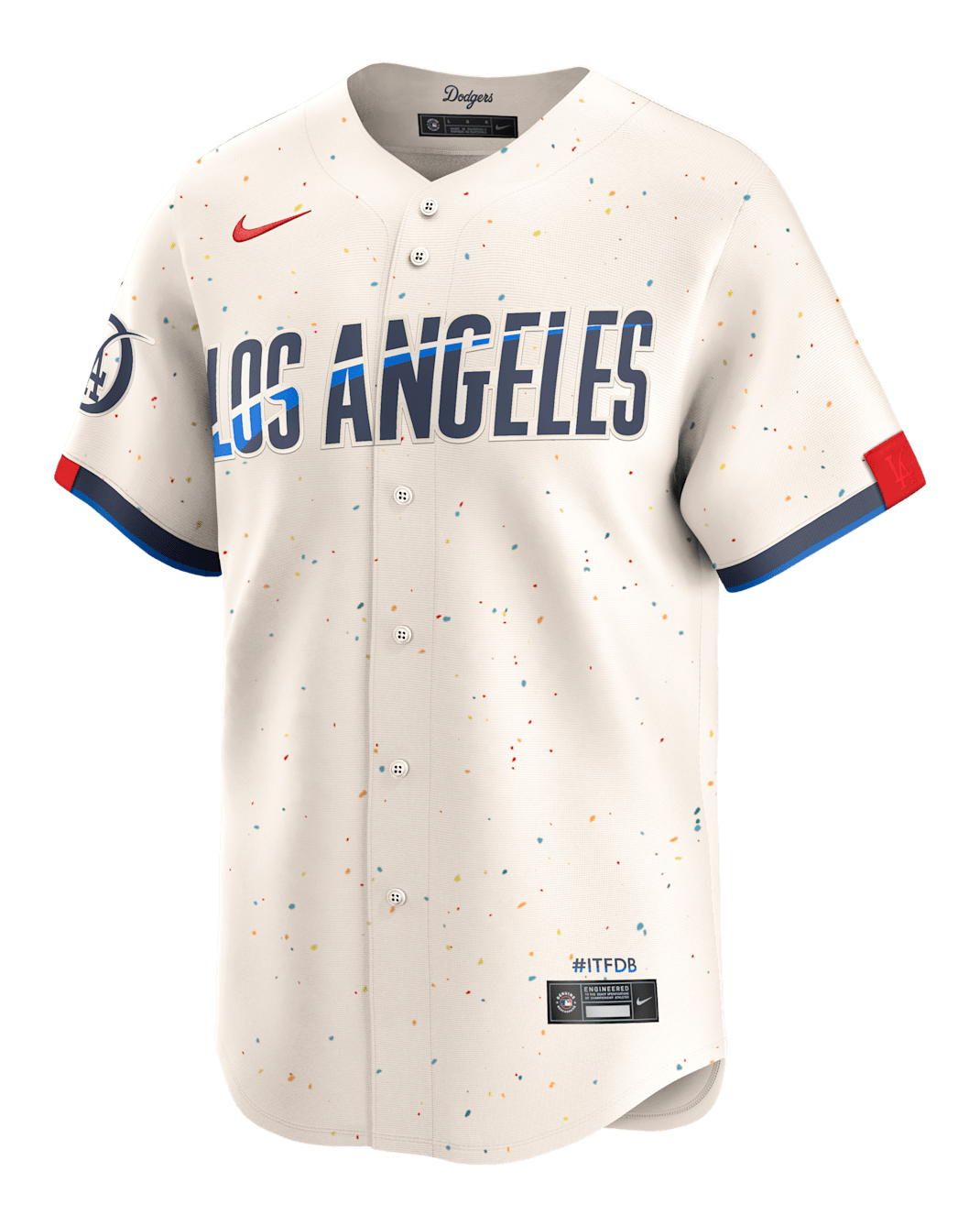 Los Angeles Dodgers City Connect Men's Nike MLB Limited Jersey - Cream