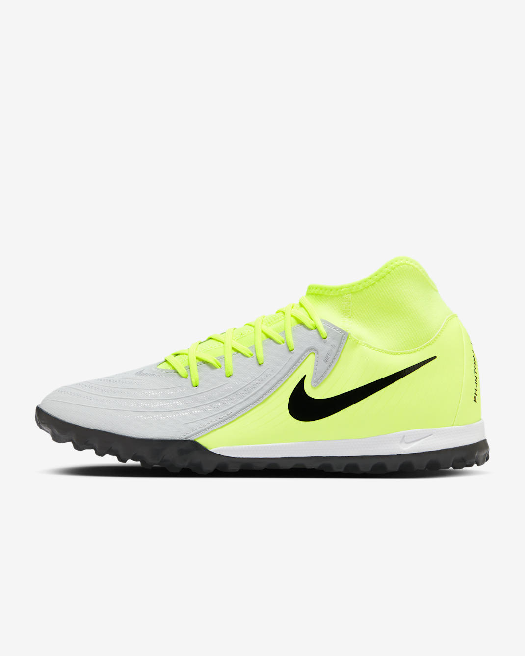 Ποδοσφαιρικά παπούτσια ψηλού προφίλ TF Nike Phantom Luna 2 Academy - Metallic Silver/Volt/Μαύρο