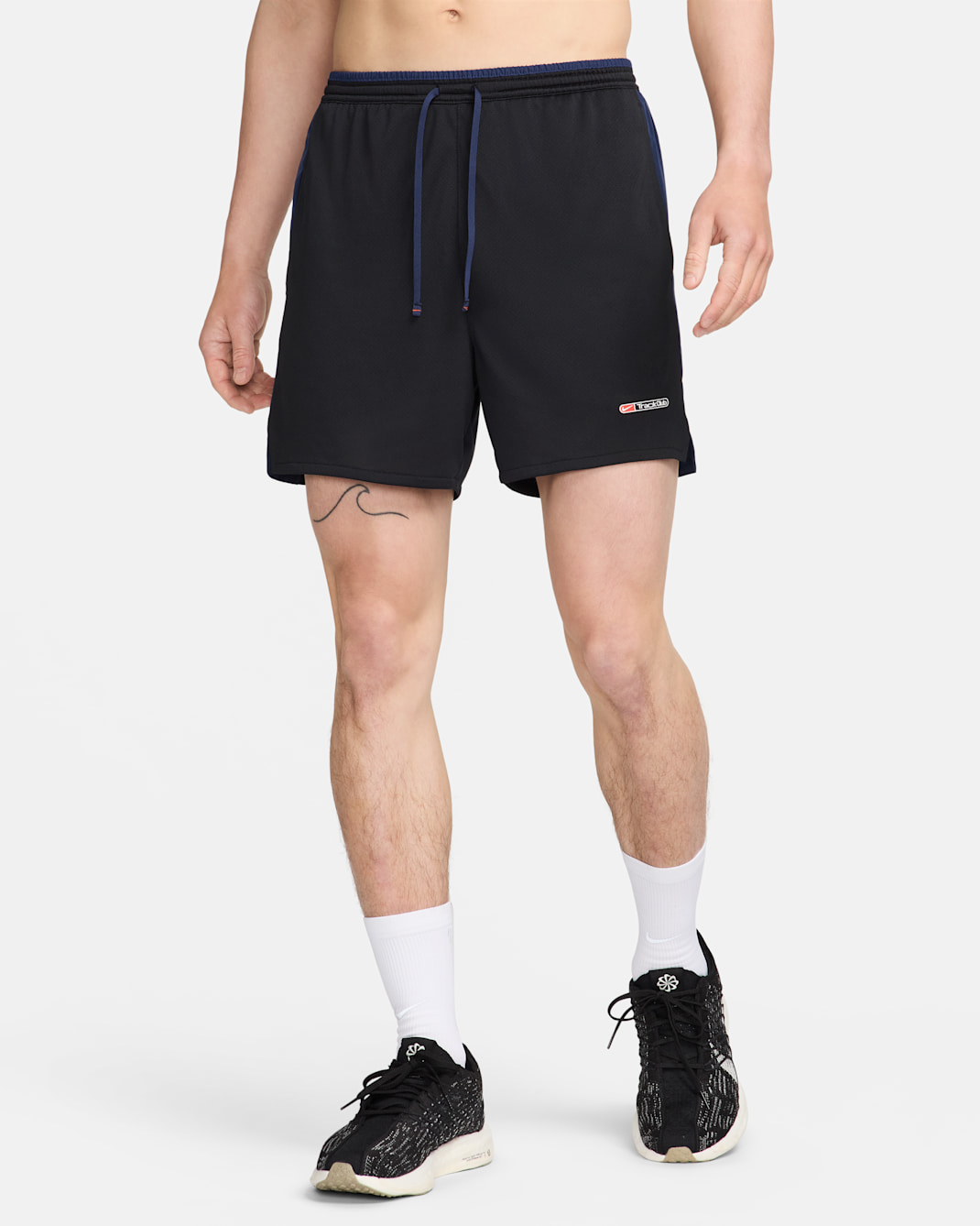 Nike Track Club Men's Dri-FIT 13cm (approx.) Brief-lined Running Shorts - Black/Midnight Navy/Summit White