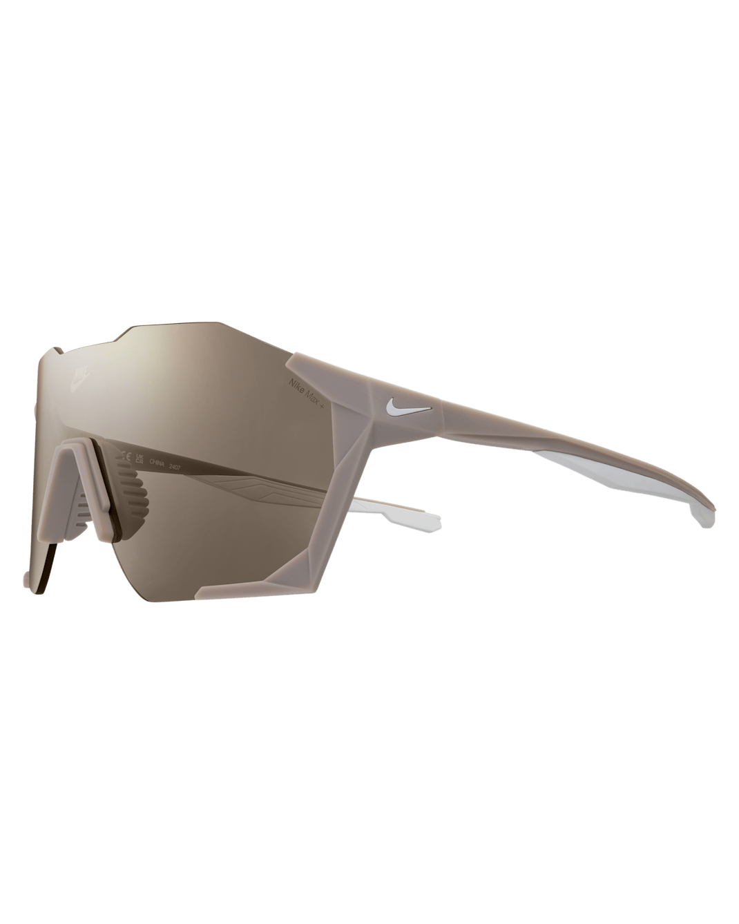 Sluneční brýle Nike Charged Shield - College Grey/Bílá