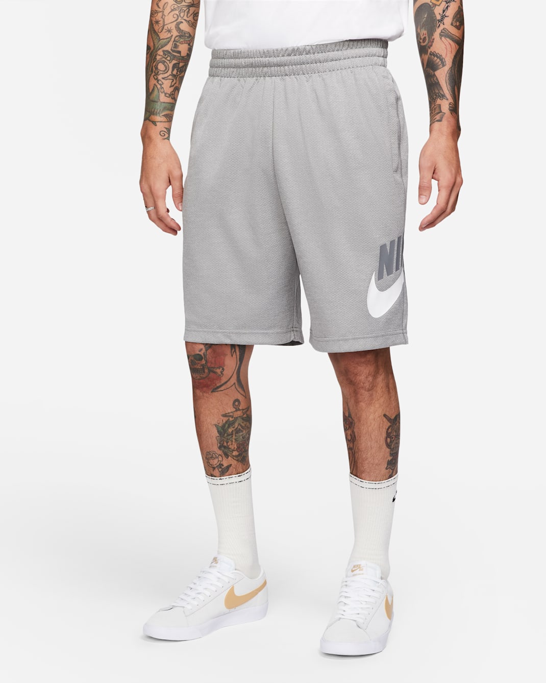 Nike SB Dri-FIT Sunday Men's Skate Shorts - Dark Grey Heather/White