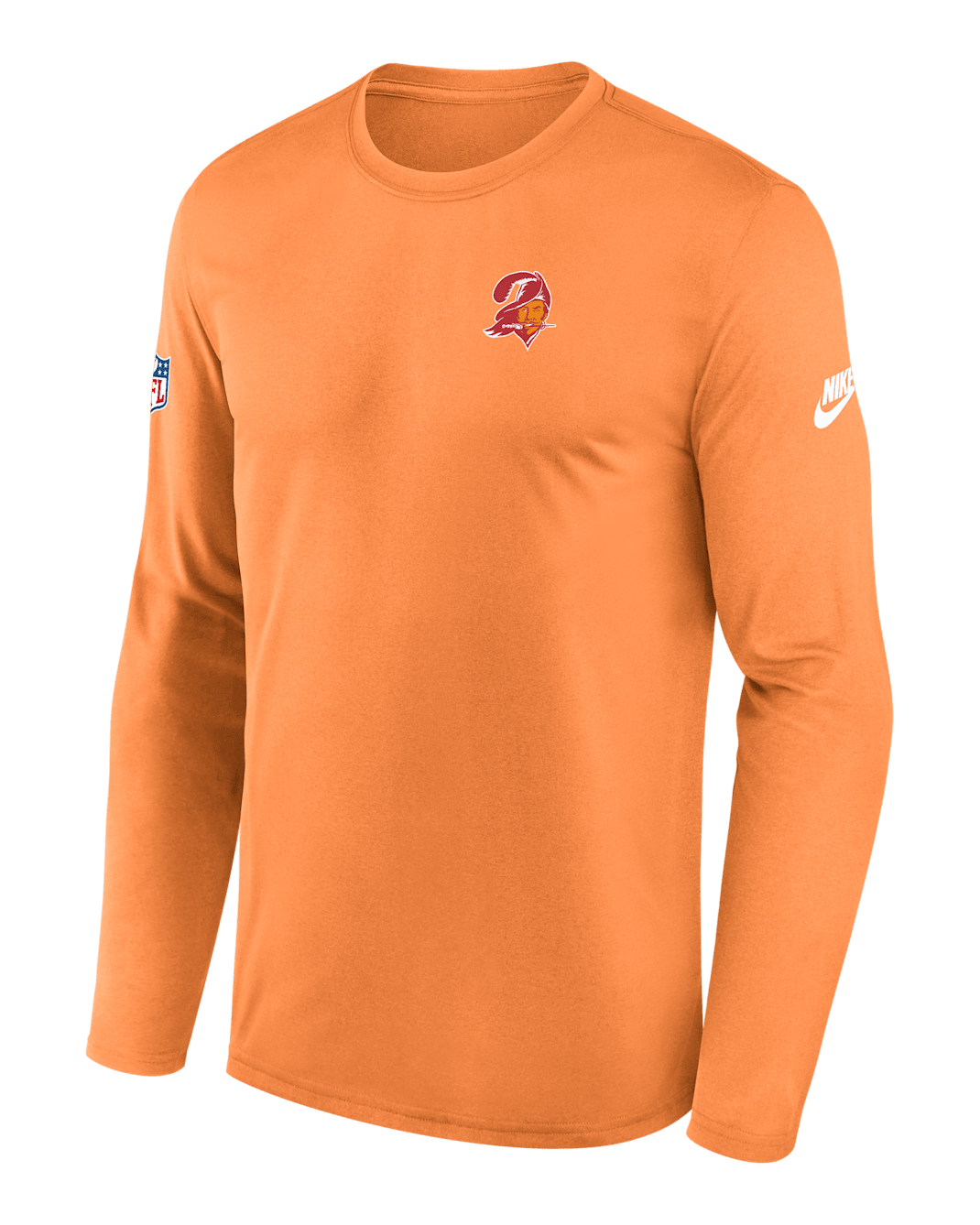 Tampa Bay Buccaneers Alt Legend Small Logo Men's Nike Dri-FIT NFL Long-Sleeve T-Shirt - Orange