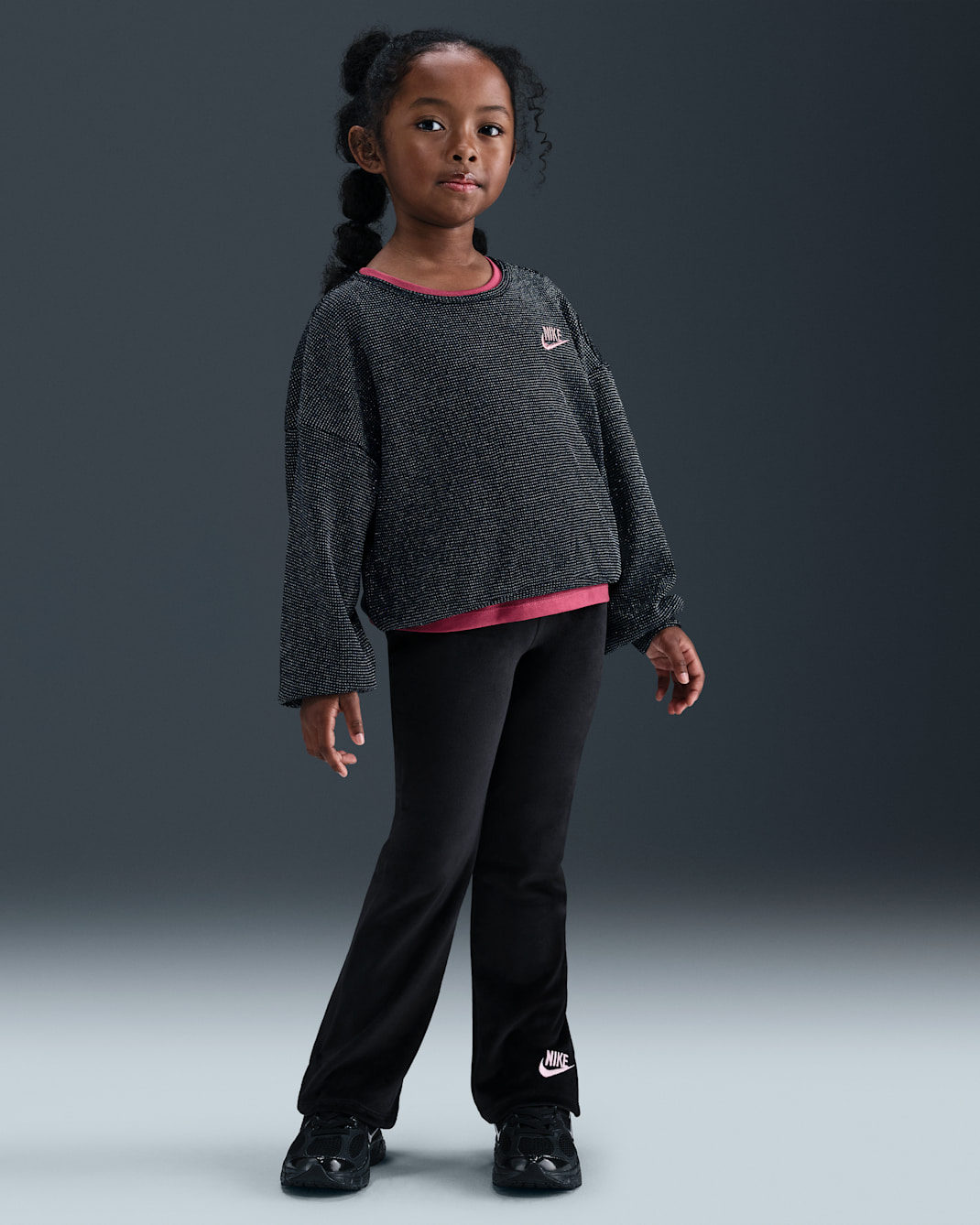 Nike Younger Kids' Velour Leggings - Black