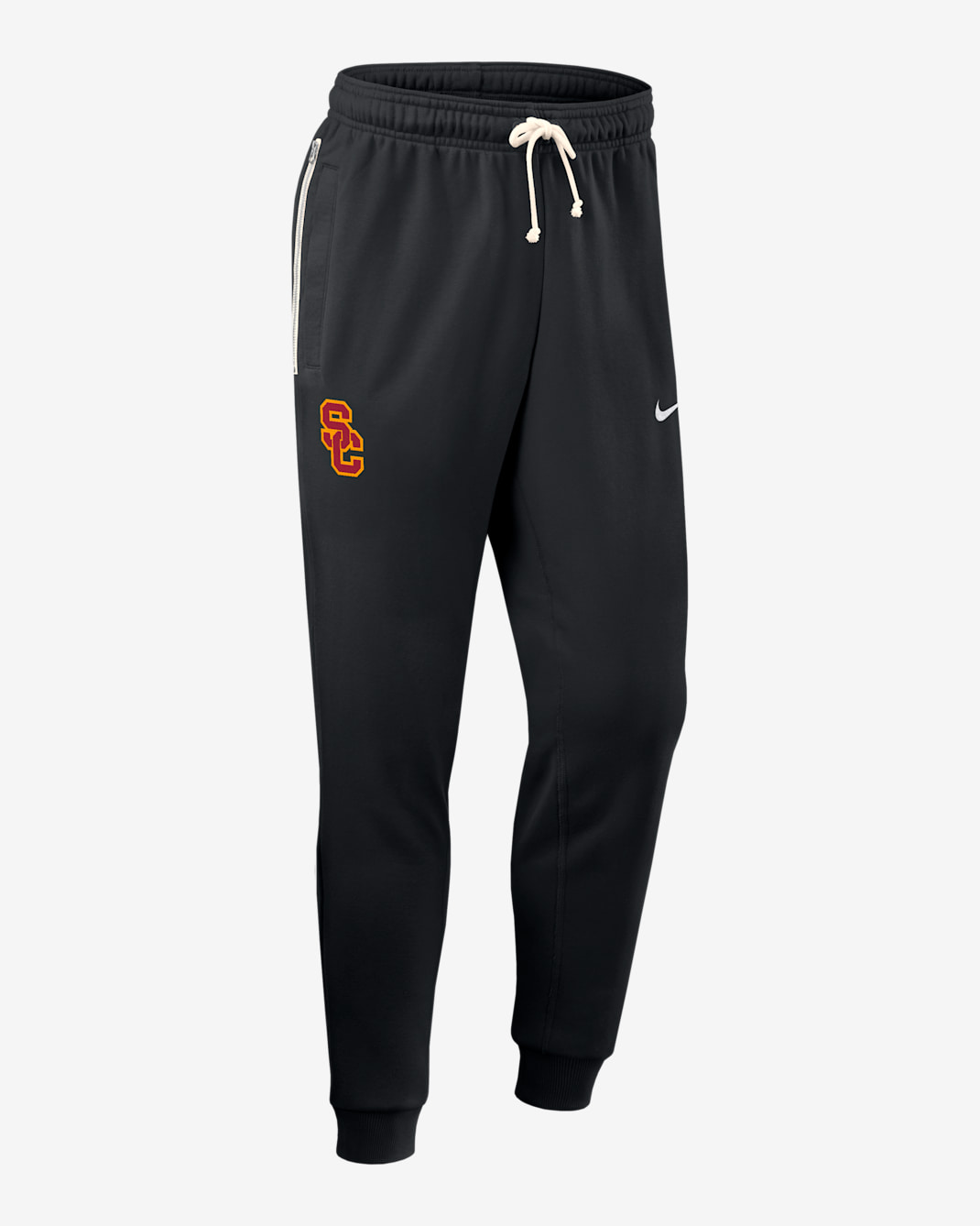 Pants universitarios Nike Dri-FIT entallados para hombre USC Sideline - Negro