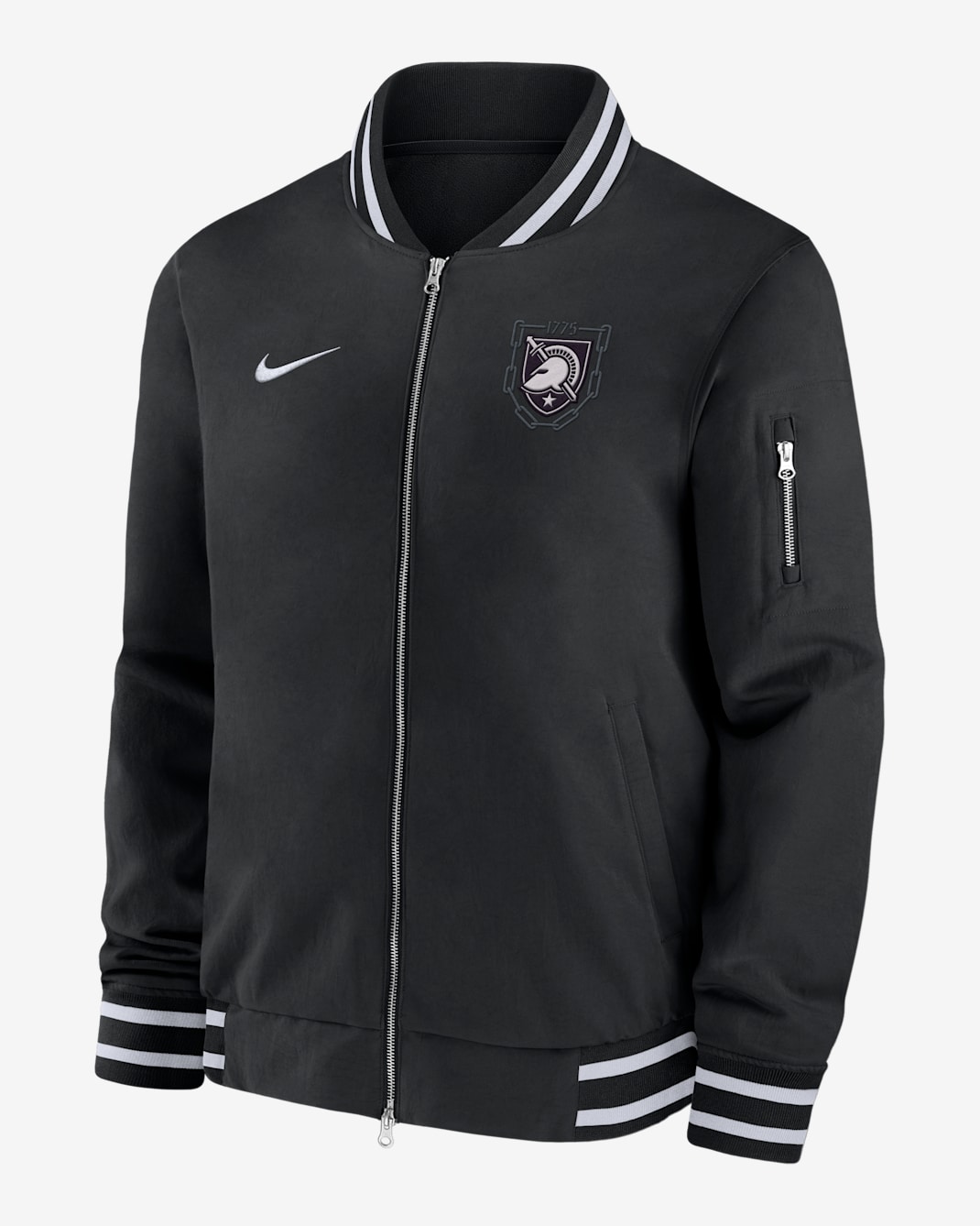 Army Rivalry Collection Men's Nike College Full-Zip Bomber Jacket - Black