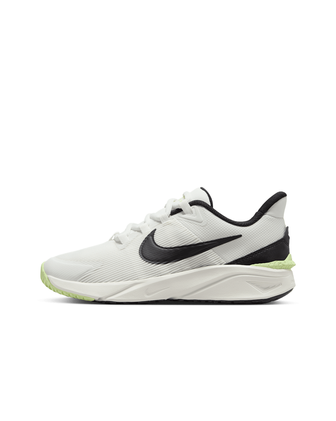 รองเท้าวิ่งโร้ดรันนิ่งเด็กโต Nike Star Runner 4 - Summit White/Barely Volt/ขาว/ดำ