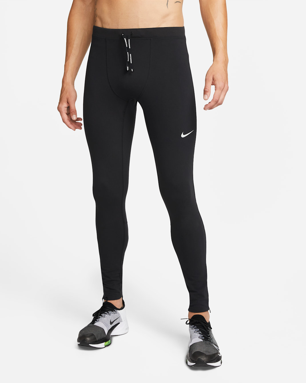Nike Repel Challenger-løbetights til mænd - sort