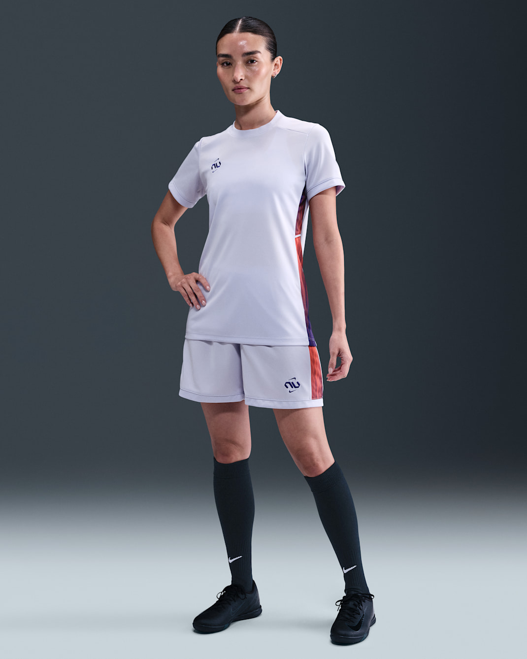 Nike United Academy Women's Dri-FIT Soccer Knit Shorts - Oxygen Purple/Dark Concord